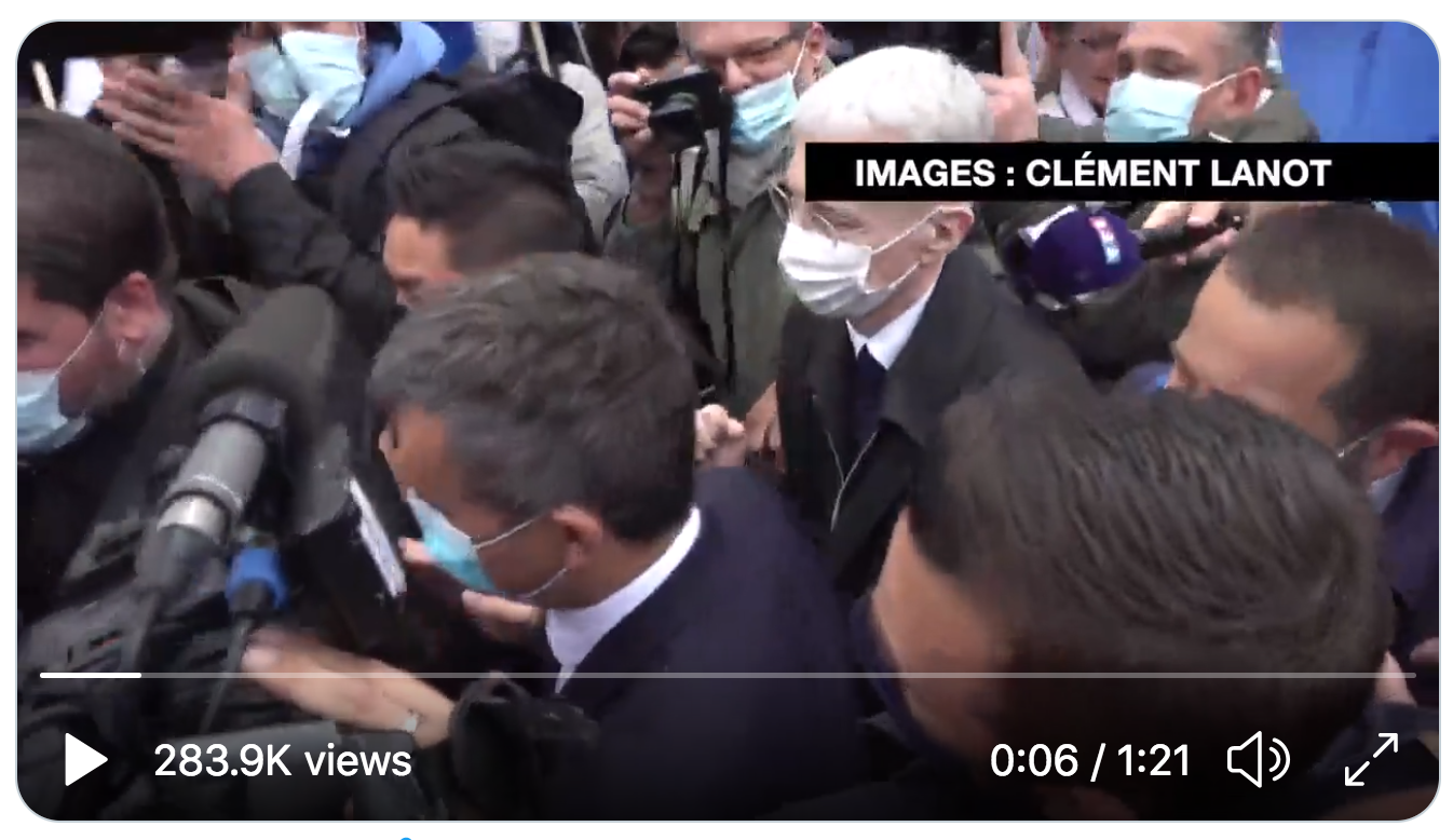 Les images que vous ne verrez pas au JT de 20h : Gérald Darmanin conspué à la manifestation des policiers (VIDÉO)