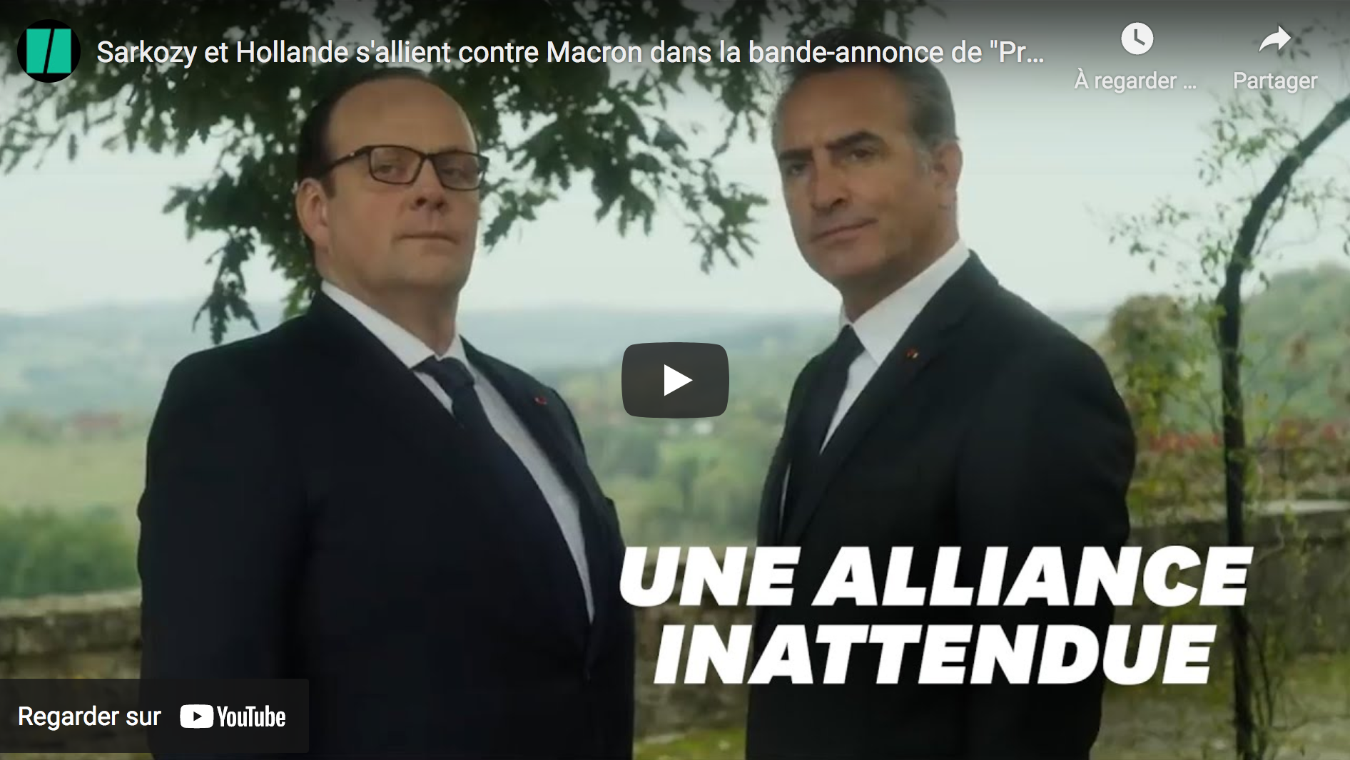 Sarkozy et Hollande s’allient contre Macron dans la bande-annonce de “Présidents”