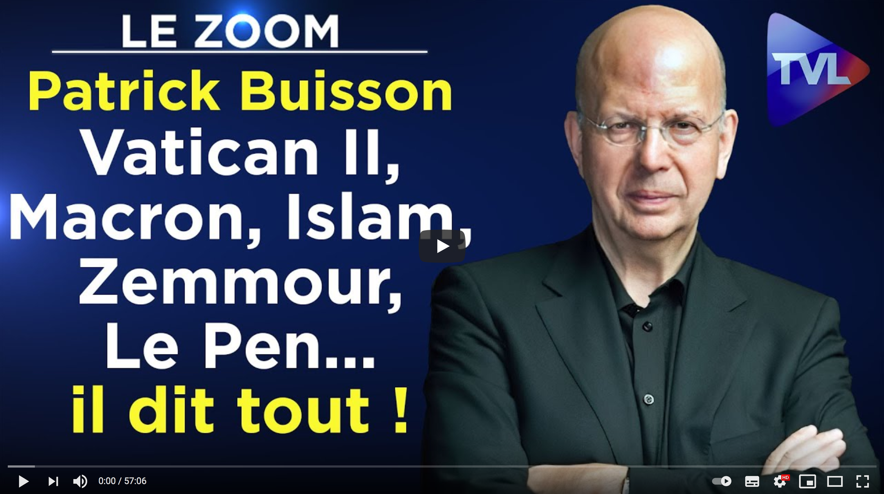 Patrick Buisson : Vatican II, Macron, Islam, Zemmour, Le Pen… il dit tout ! (ENTRETIEN)