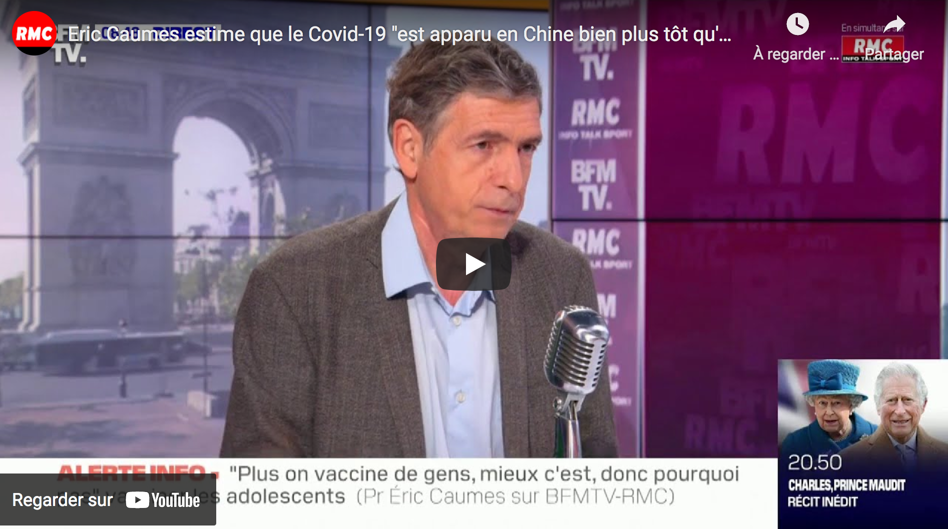 Le Pr Éric Caumes estime que le Covid-19 “est apparu en Chine bien plus tôt qu’on ne le pense” (VIDÉO)
