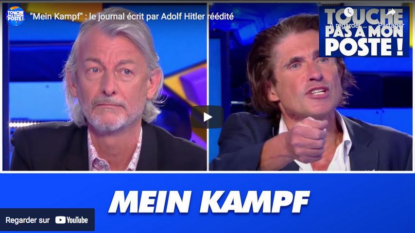 “Mein Kampf” : le journal écrit par Adolf Hitler réédité, débat entre Arno Klarsfeld et Alexis Corbière (LFI)