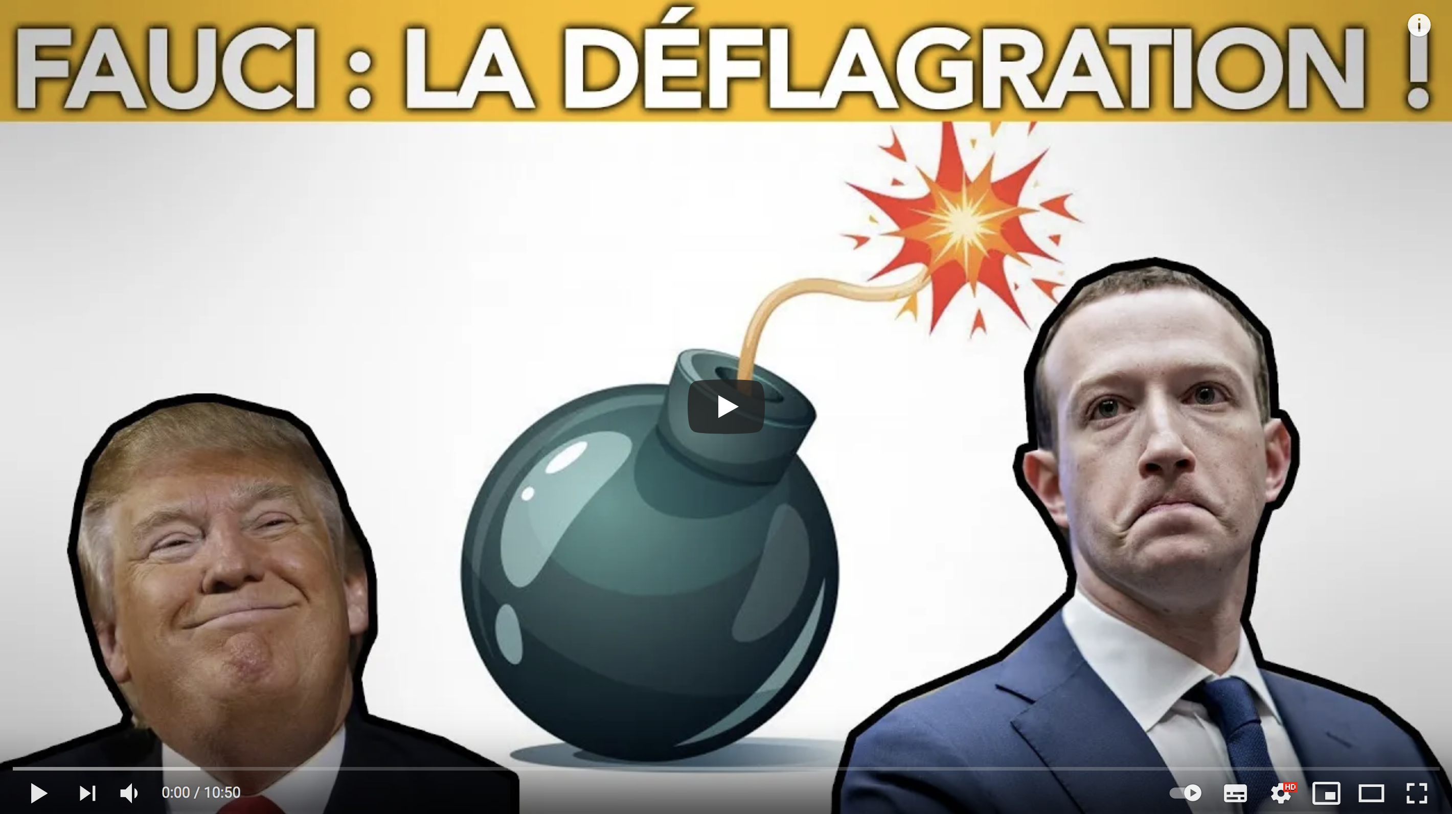 Donald Trump, Facebook attaqué, etc. : Les extraordinaires conséquences des mails de Fauci (Florian Philippot)