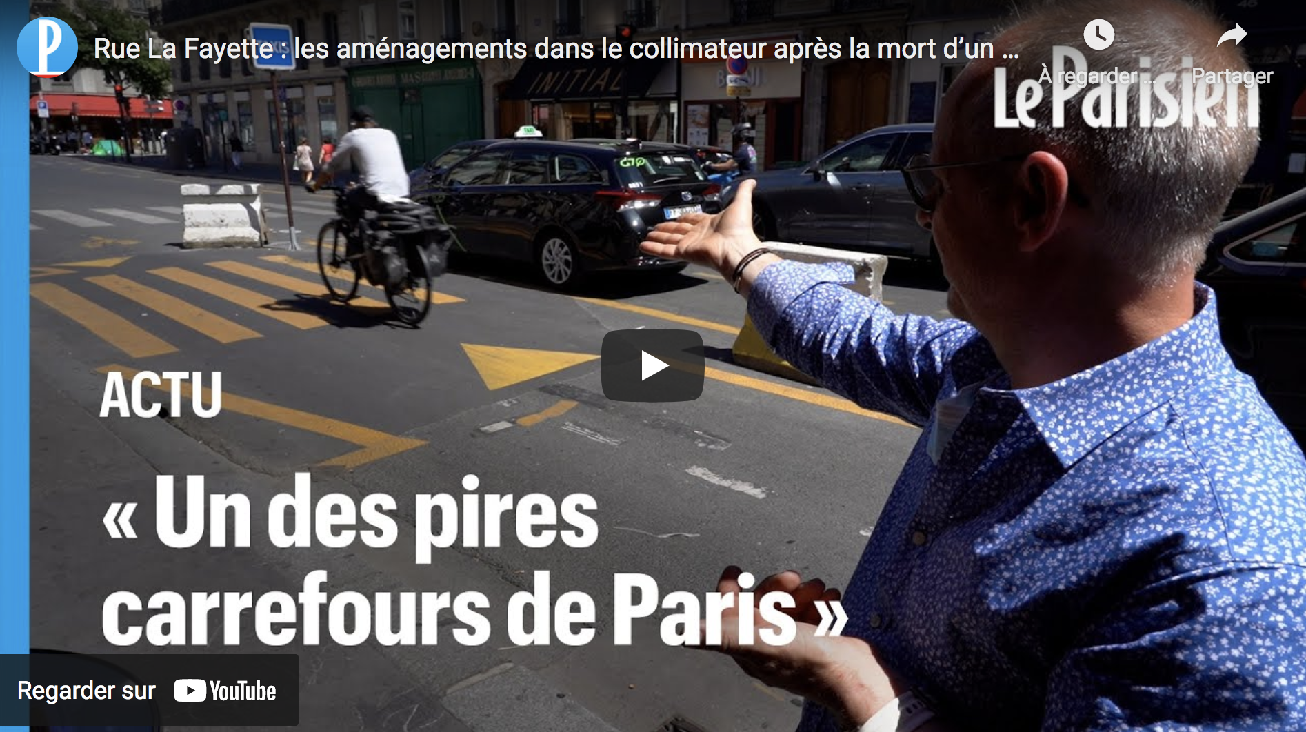 Rue La Fayette à Paris : les aménagements de la mairie dans le collimateur après la mort d’un homme écrasé par un camion (VIDÉO)