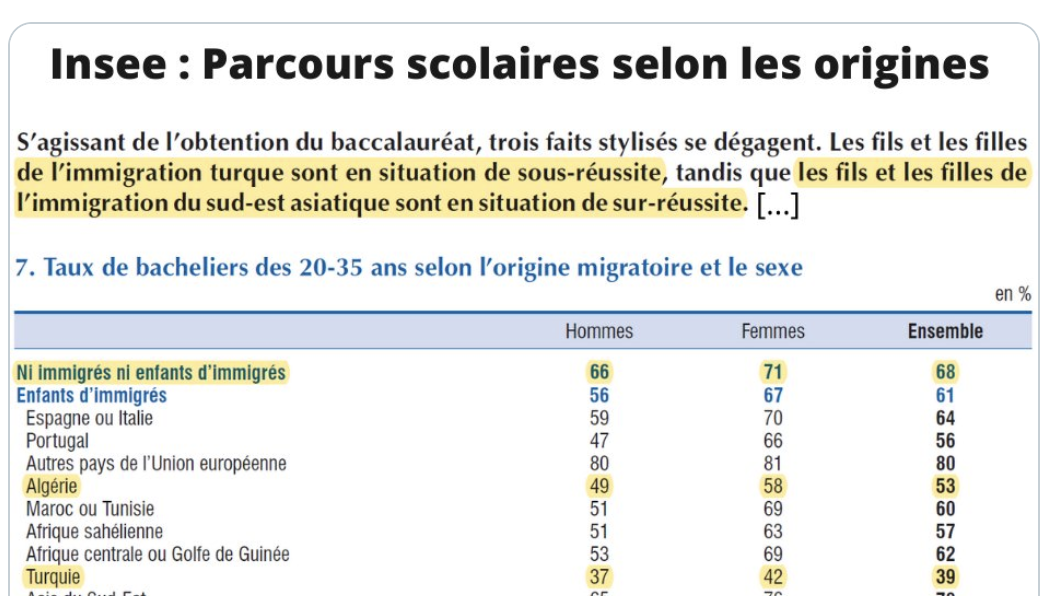 Ces descendants d’immigrés qui réussissent scolairement (les Asiatiques)… et les autres (les Turcs, notamment)