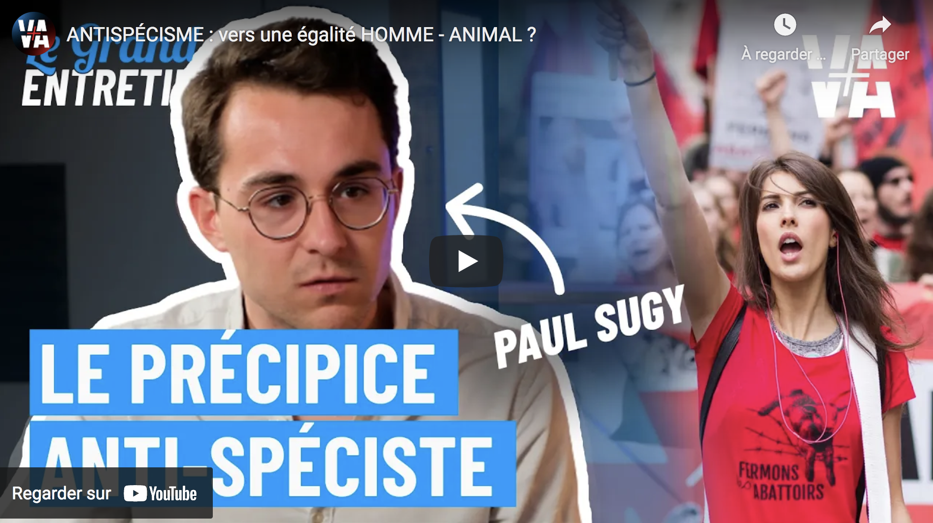 Paul Sugy : Le précipice antispéciste (ENTRETIEN)