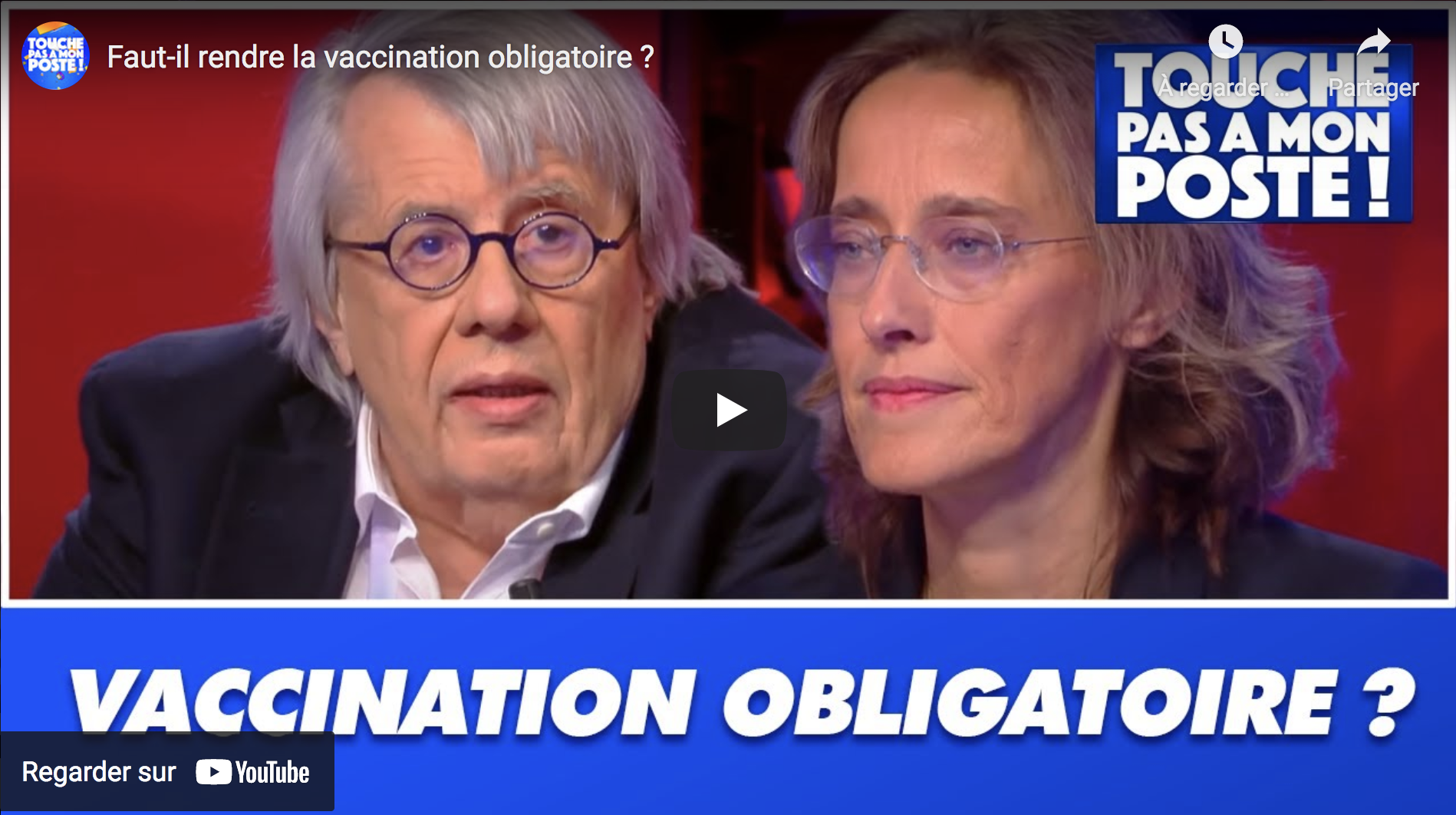 Faut-il rendre la vaccination obligatoire ? (Alexandra Henrion-Caude VS le Dr François Fraisse)