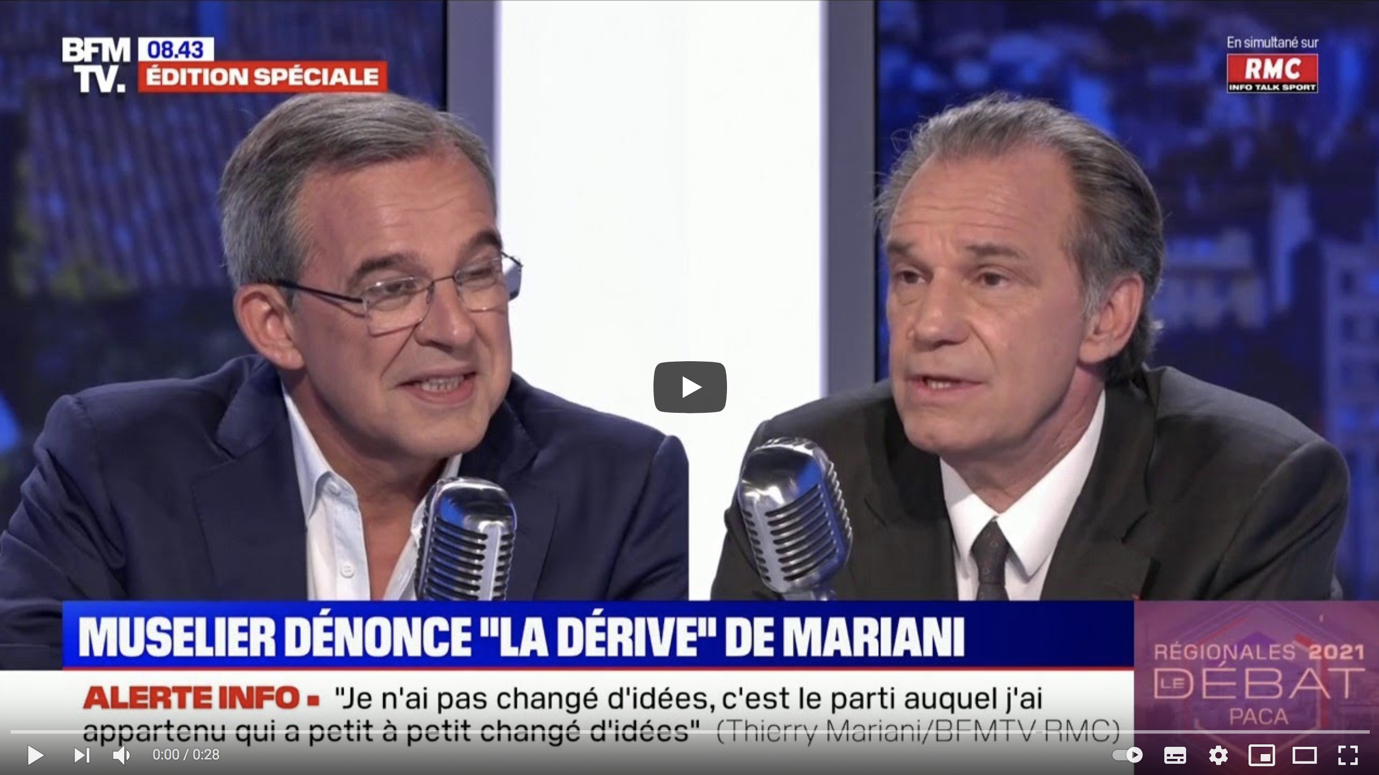 Thierry Mariani à Renaud Muselier : “Vous ressemblez de plus en plus à Christian Estrosi” (VIDÉO)