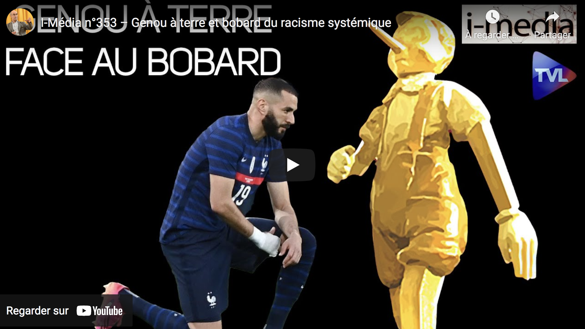 I-Média n°353 : Genou à terre et bobard du racisme systémique
