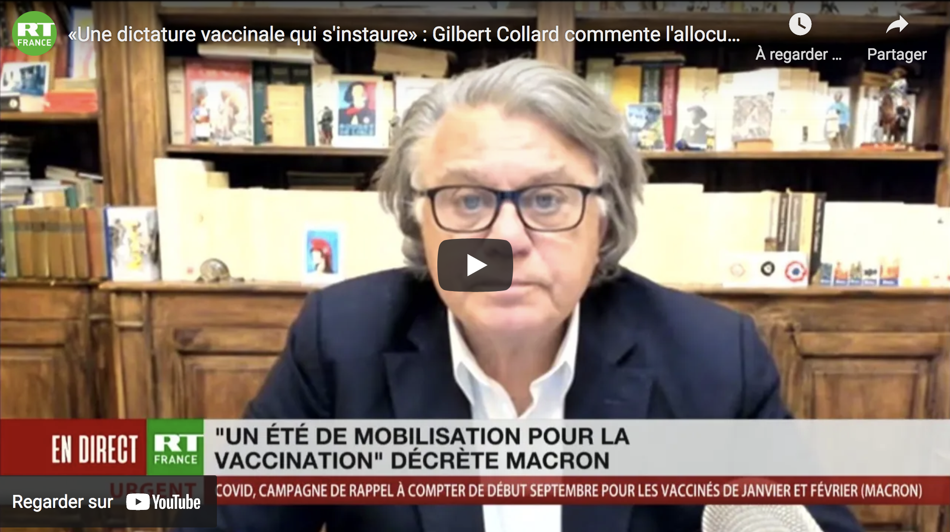 « Une dictature vaccinale qui s’instaure » : Me Gilbert Collard commente l’allocution de Macron (VIDÉO)