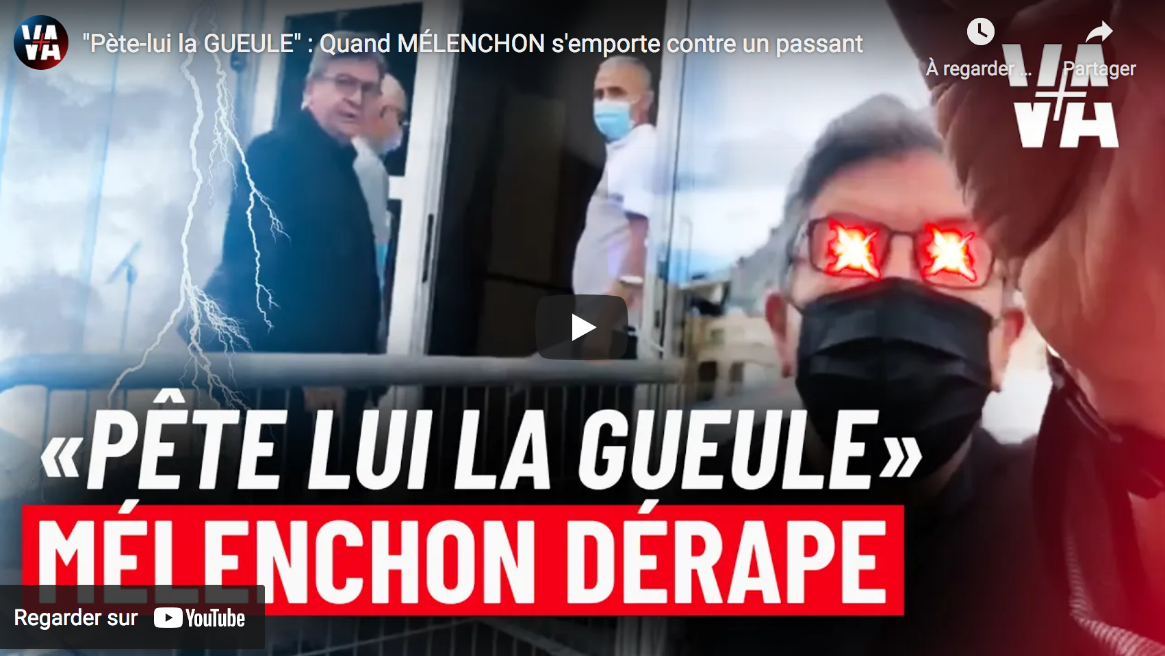 “Pète-lui la gueule” : Quand Jean-Luc Mélenchon s’emporte contre un passant (VIDÉO)