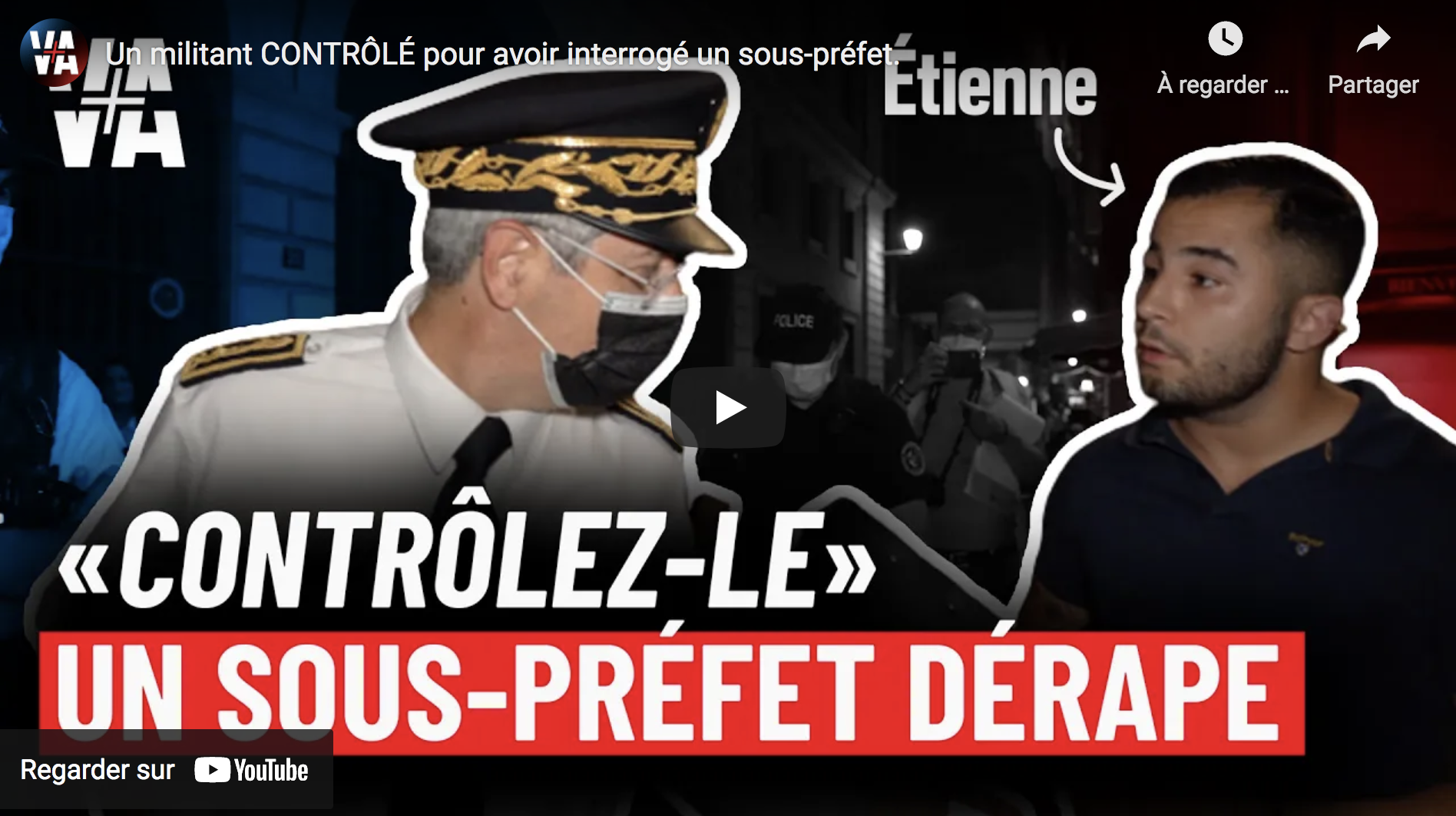 Lyon : Un militant identitaire arbitrairement contrôlé pour avoir interrogé un sous-préfet (VIDÉO)