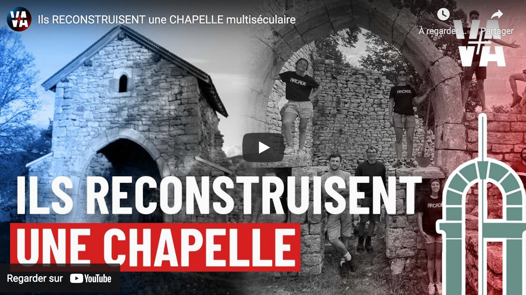 Ils reconstruisent une chapelle multiséculaire (REPORTAGE)