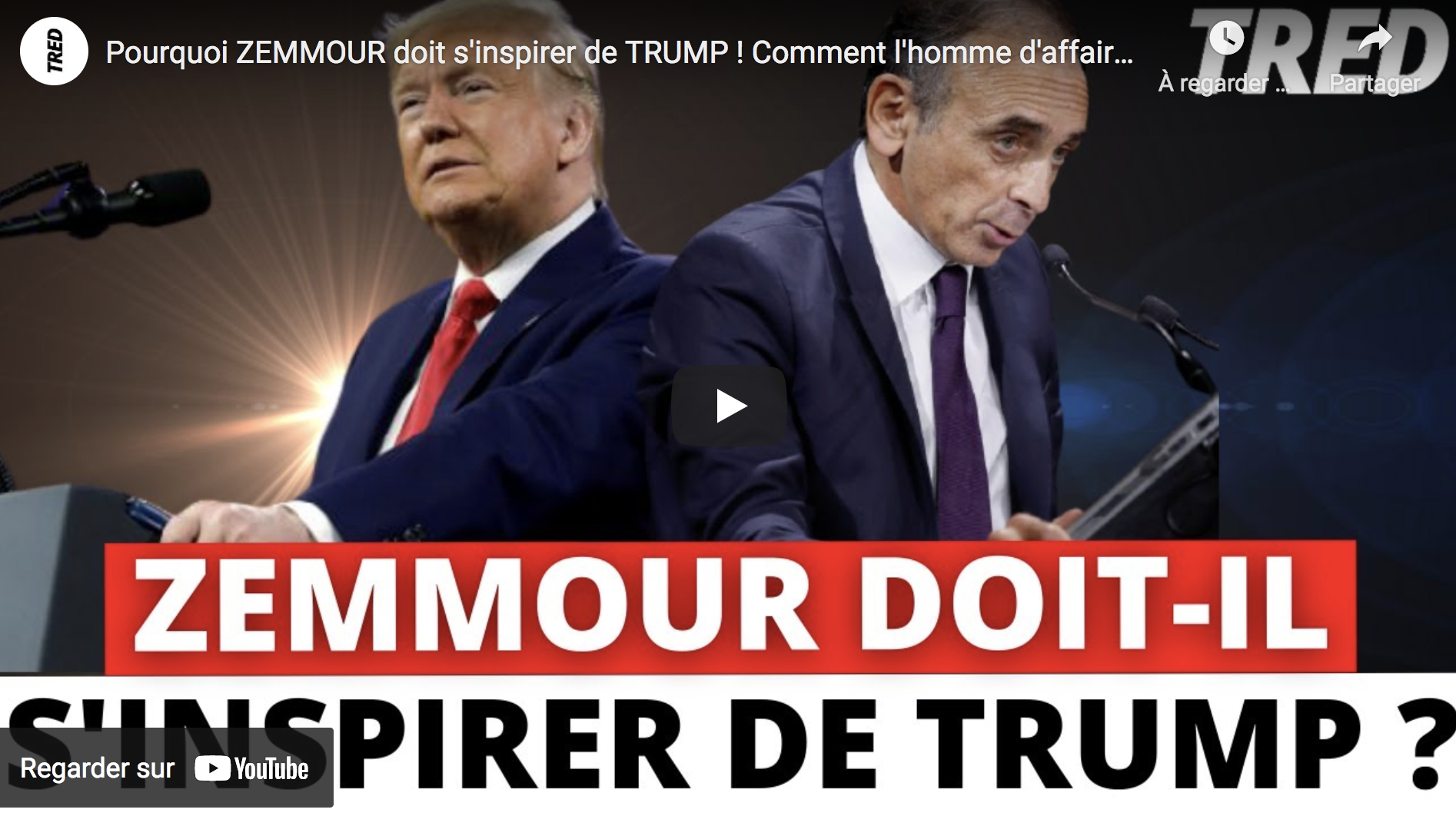 Pourquoi Éric Zemmour doit s’inspirer de Donald Trump ! Comment l’homme d’affaire a gagné en 2016 (VIDÉO)