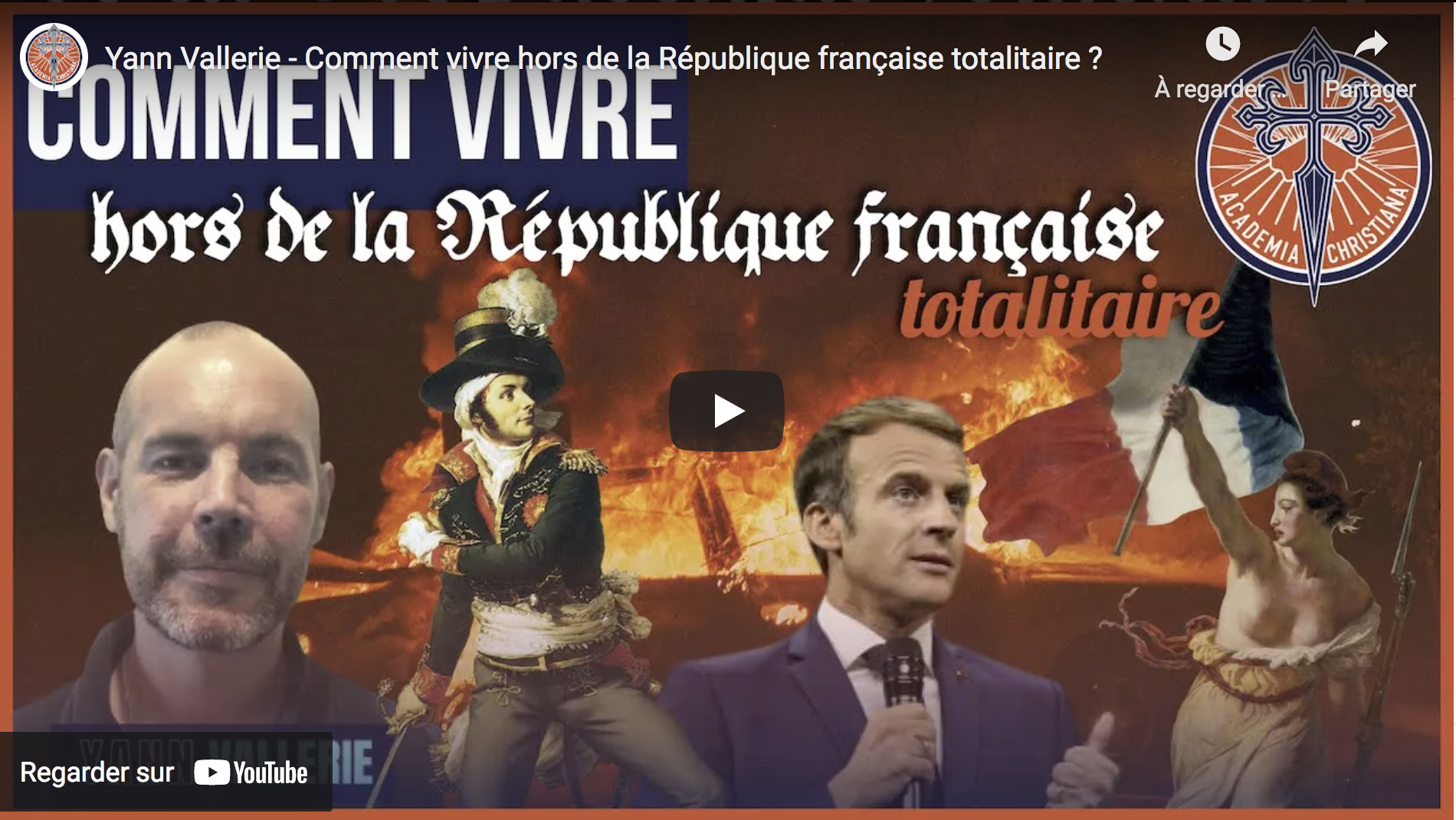 Comment vivre hors de la République française totalitaire ? (Yann Vallerie)
