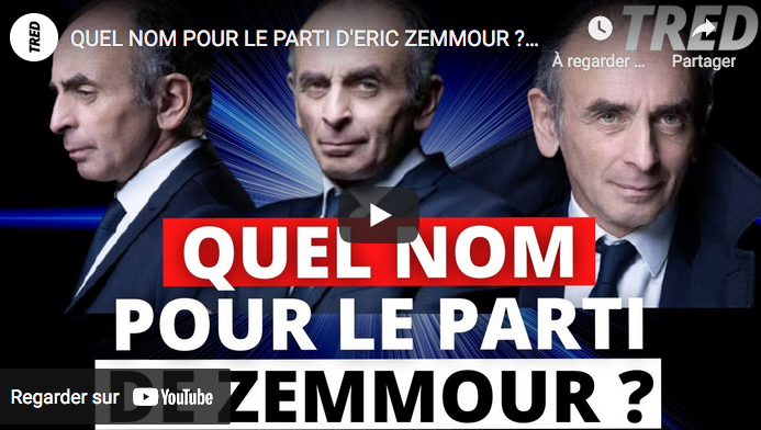 Quel nom pour le parti d’Éric Zemmour ?