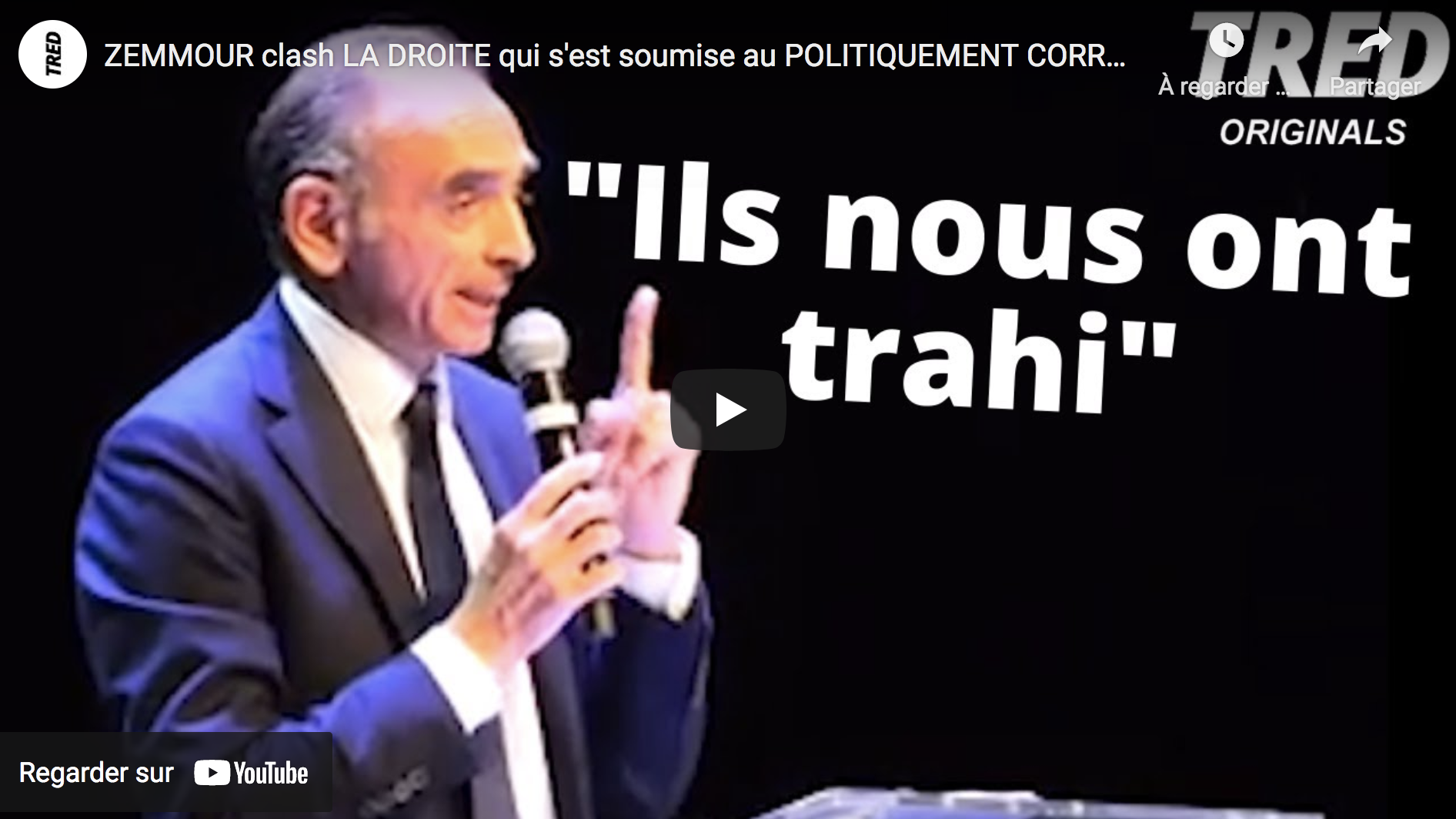 À Béziers, Éric Zemmour clashe la droite qui s’est soumise au politiquement correct (VIDÉO)
