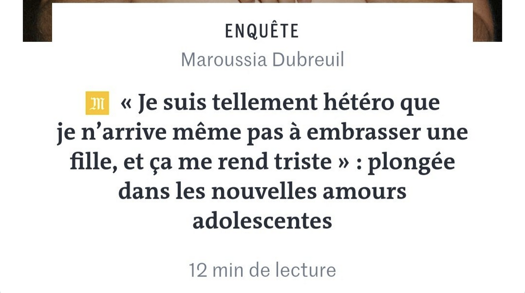 “Le Monde” dépeint les tourments des jeunes Français du 4e arrondissement de Paris sous influence des lobbies LGBT
