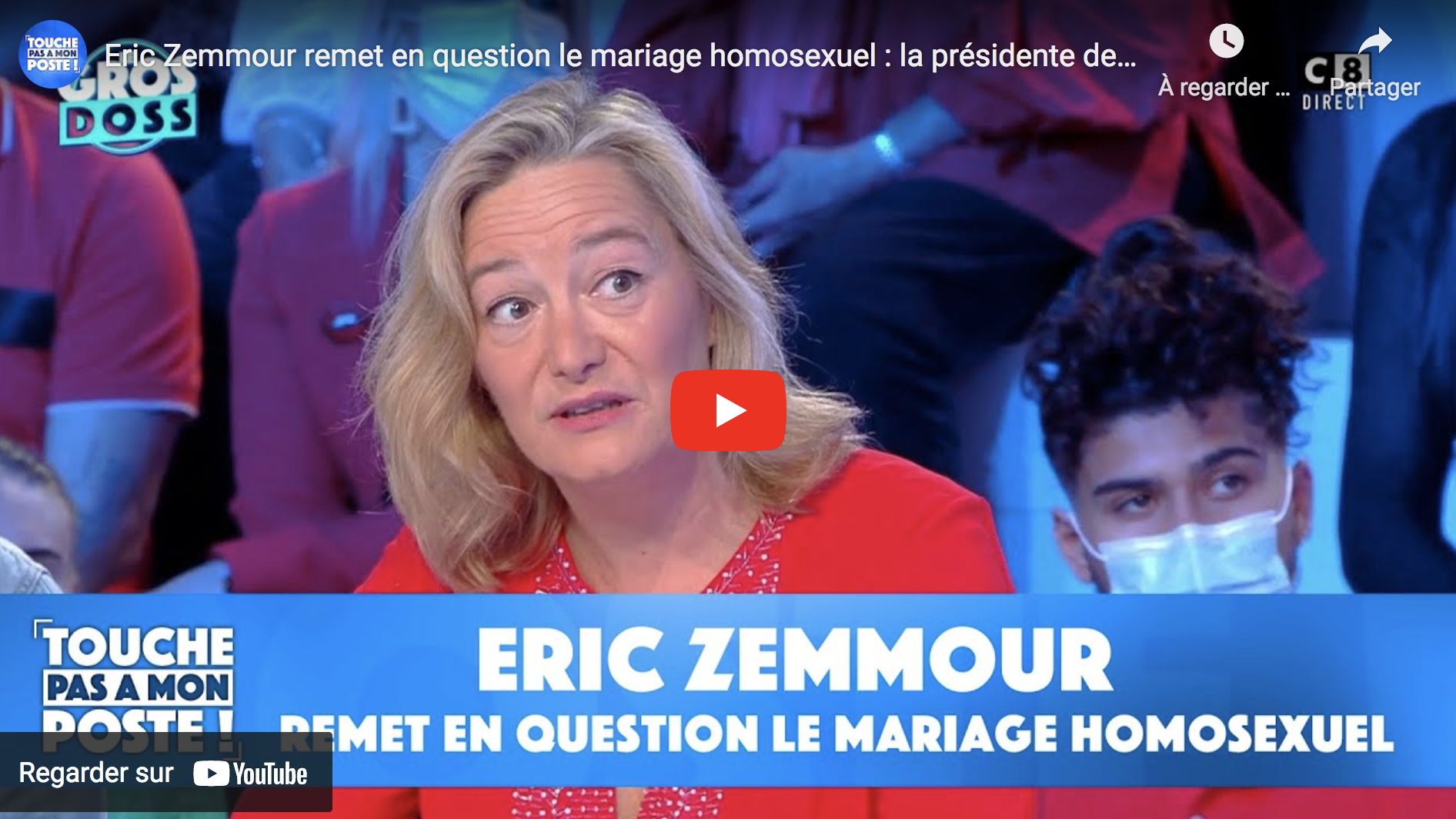 “Mariage” homosexuel et Cie : Ludovine de La Rochère VS tout le plateau de “Touche pas à mon poste” (VIDÉO)