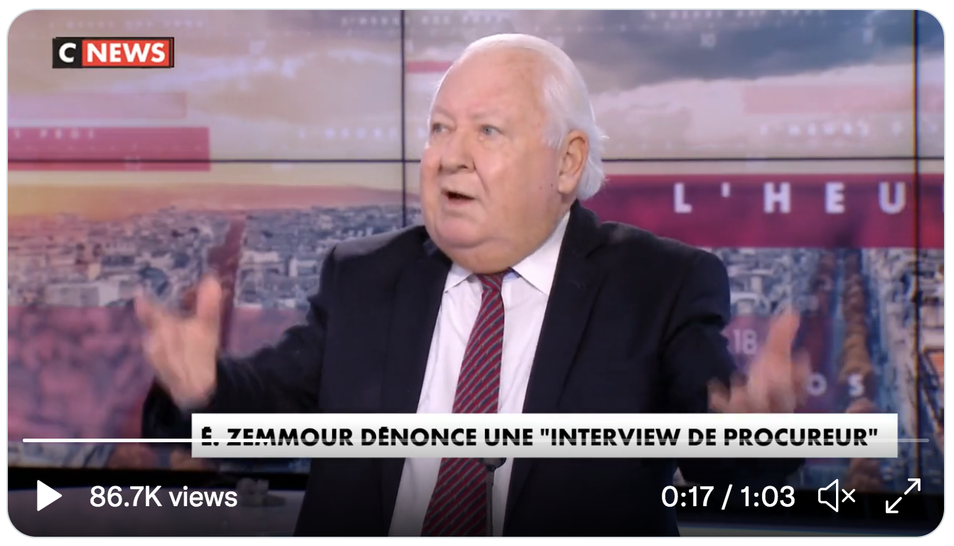 Gérard Carreyrou : « Je n’ai jamais vu une interview d’un candidat à la Présidence de le République aussi déséquilibrée” (VIDÉO)