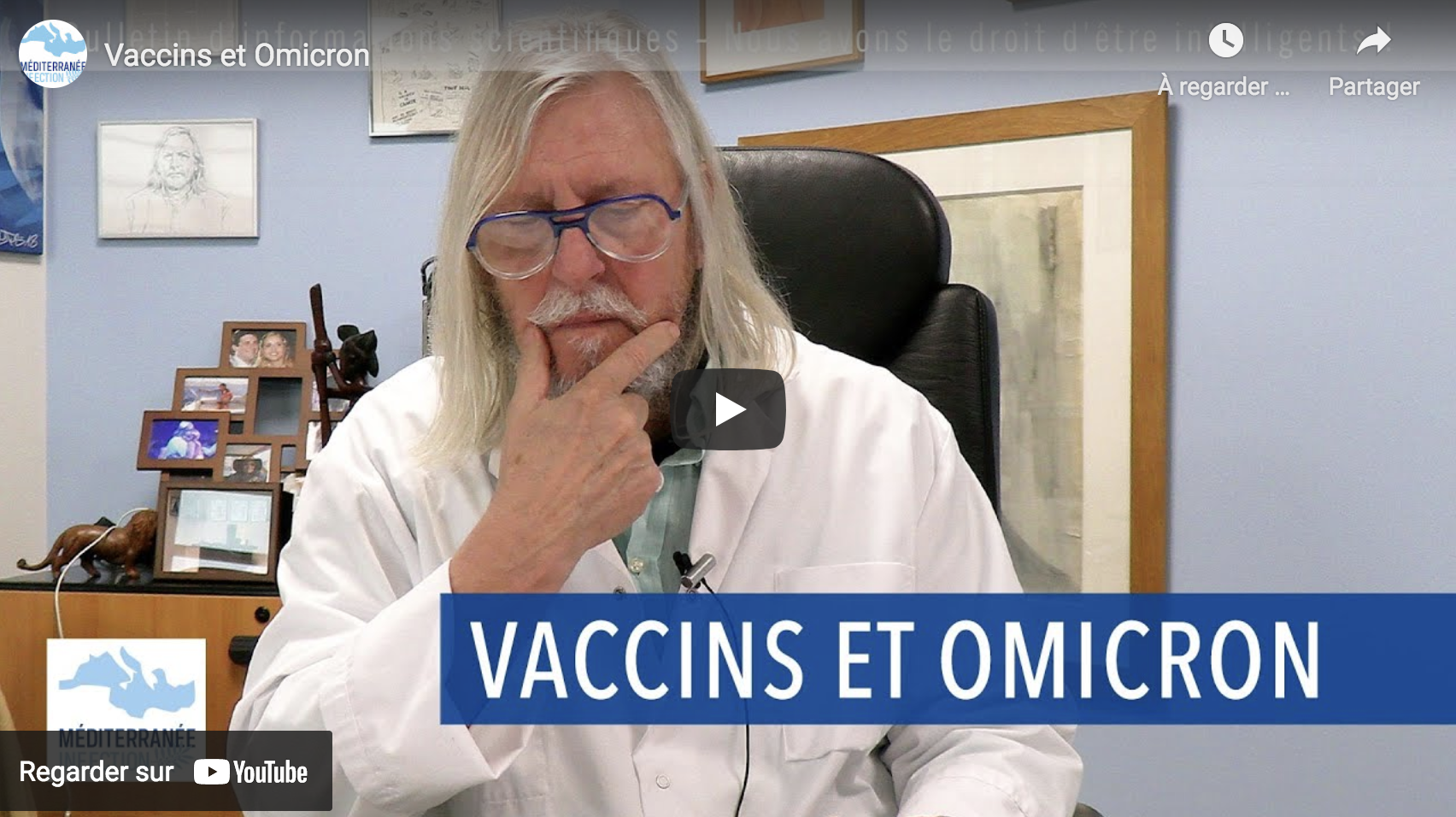 Vaccins et Omicron (Pr Didier Raoult)