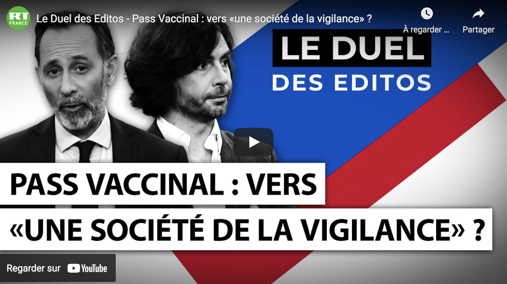 Alexis Poulin VS Jacques de Guillebon : Pass Vaccinal, vers « une société de la vigilance » ? (DÉBAT)