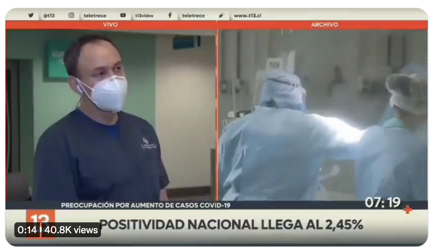 Covid : Un médecin espagnol explique que les hospitalisés sont tous vaccinés (VIDÉO)