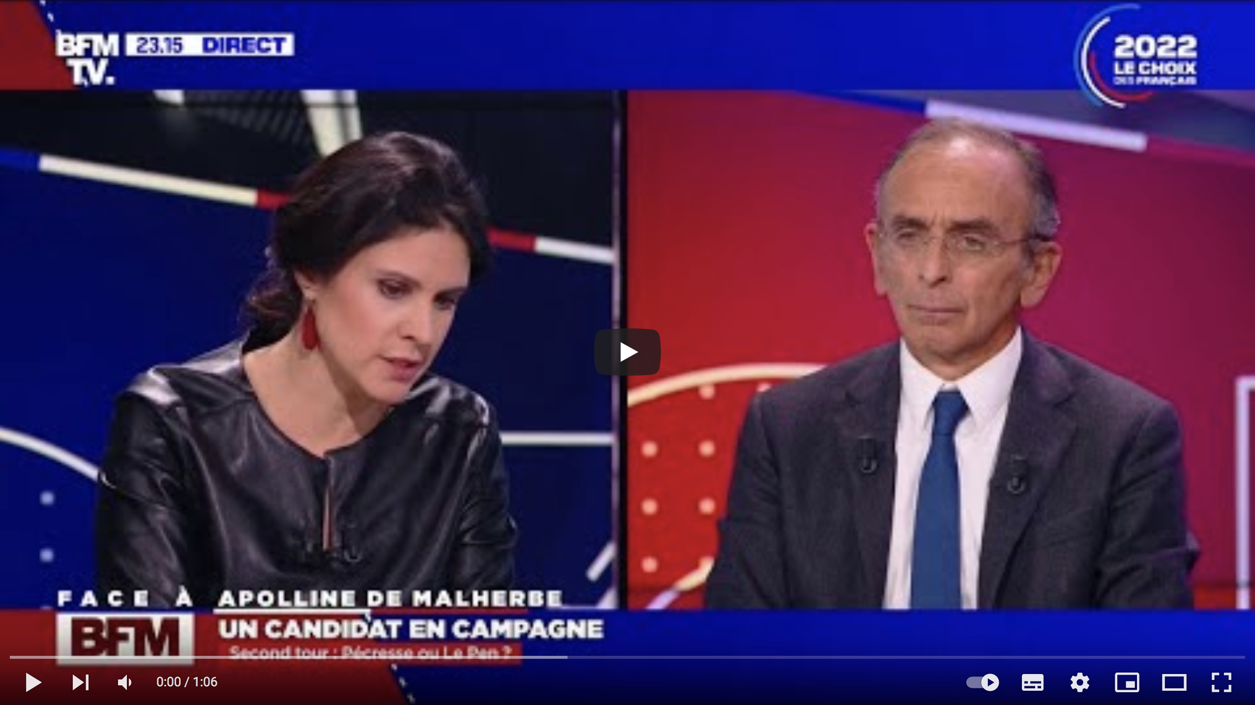 Éric Zemmour : “J’aurai les 500 signatures et je serai au second tour” (VIDÉO)