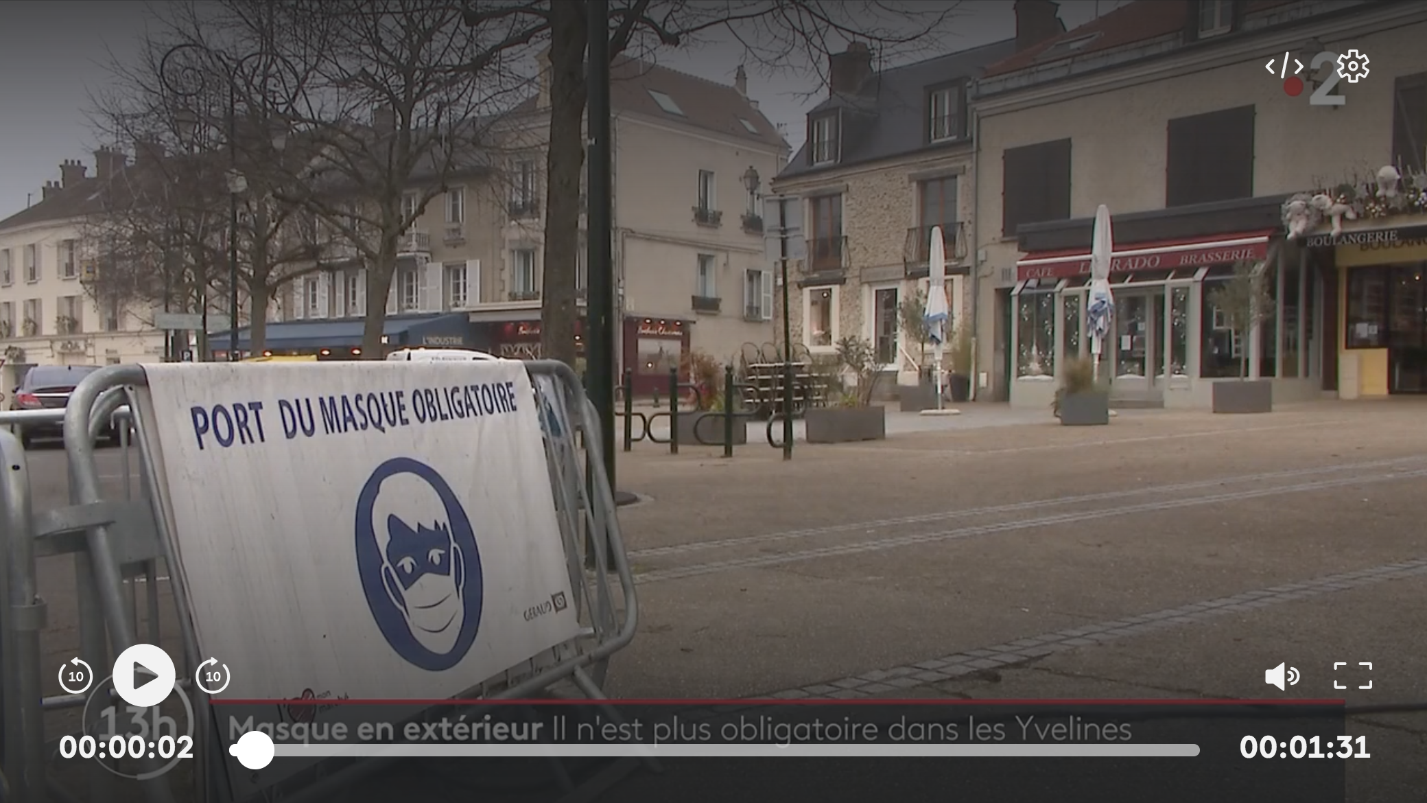 Covid-19 : dans les Yvelines, le masque n’est plus obligatoire à l’extérieur