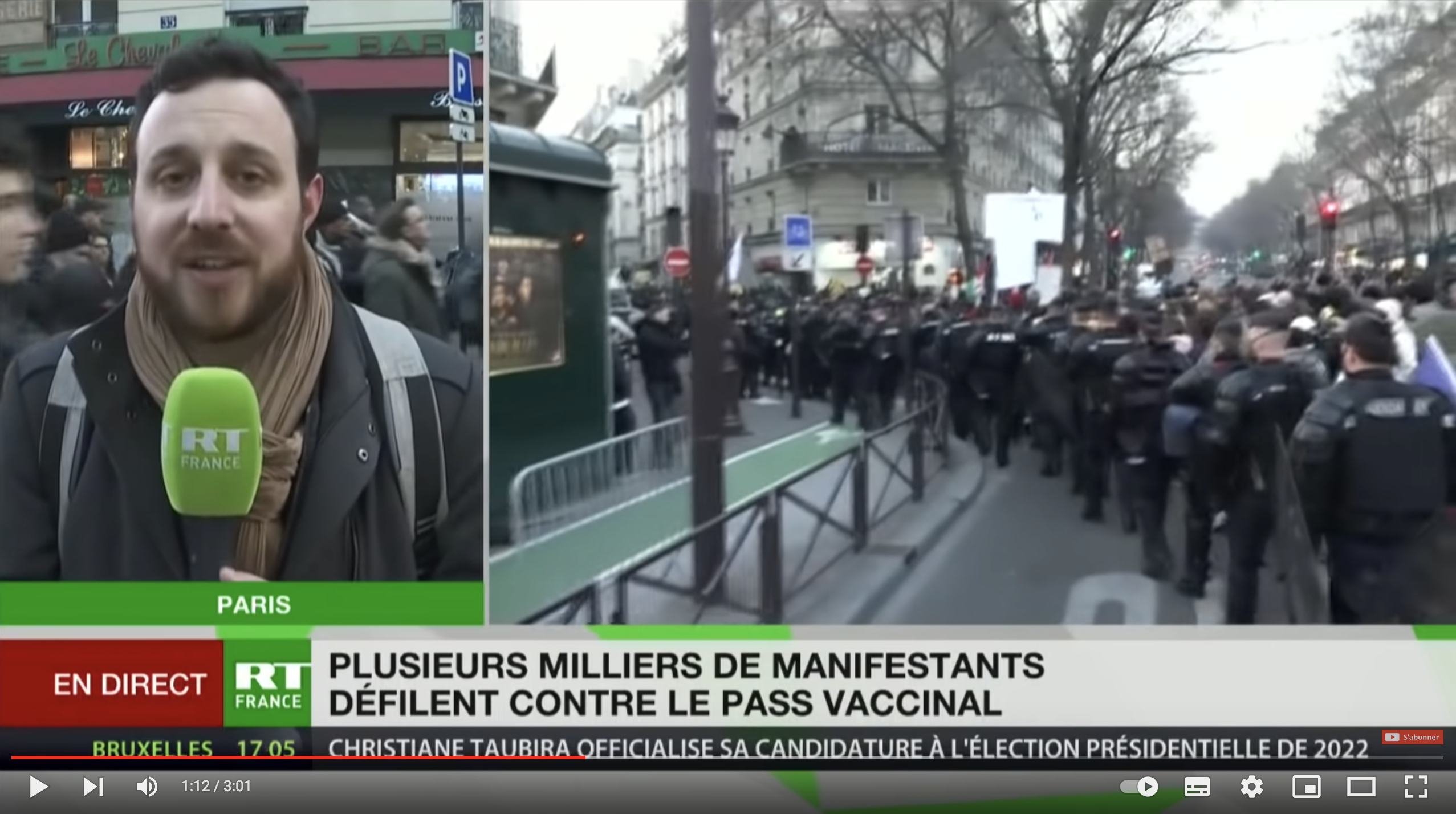 Paris : plusieurs milliers de manifestants ont défilé contre le pass vaccinal (VIDÉOS)