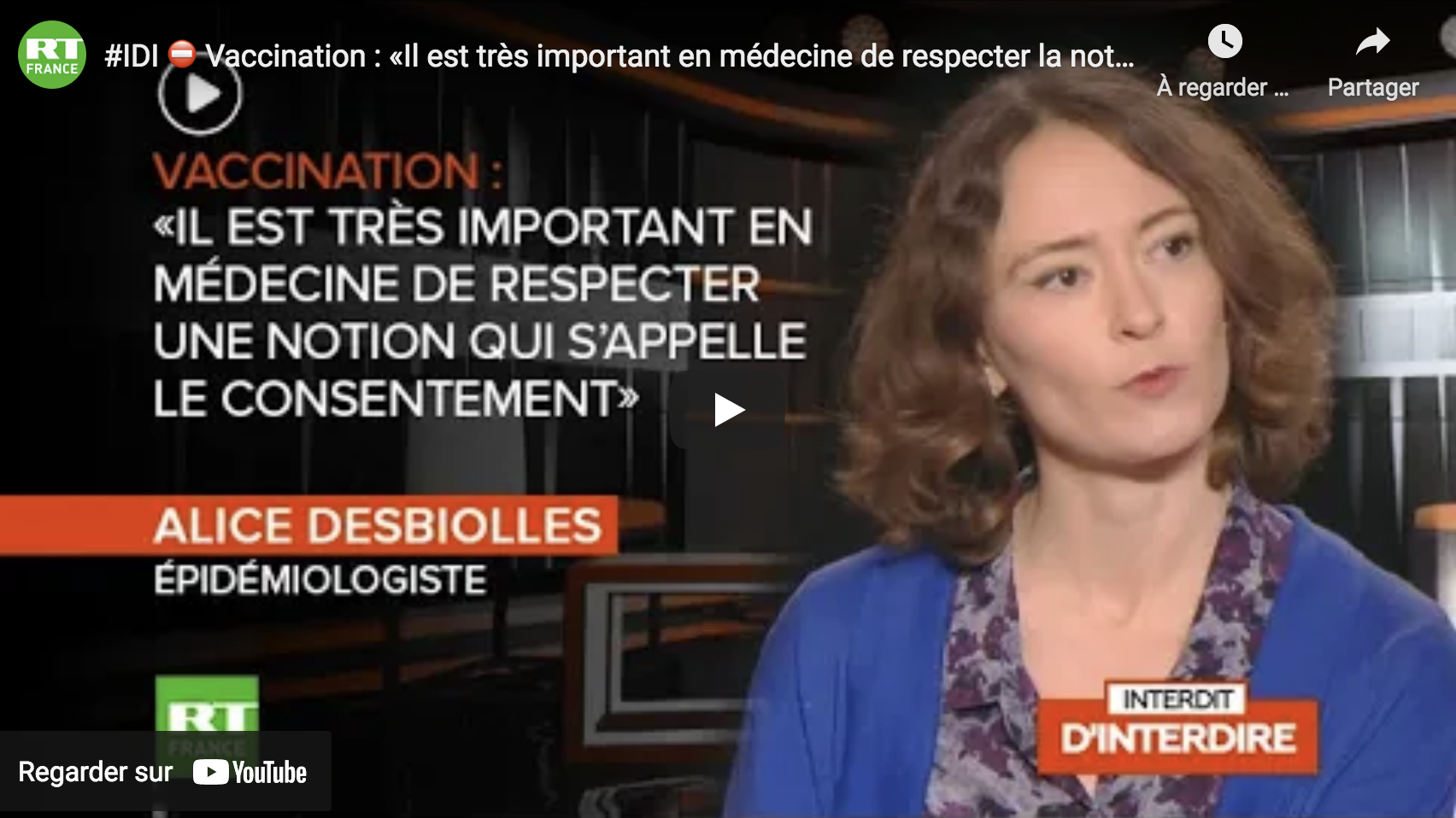 Alice Desbiolles : « Il est très important en médecine de respecter la notion du consentement » (VIDÉO)
