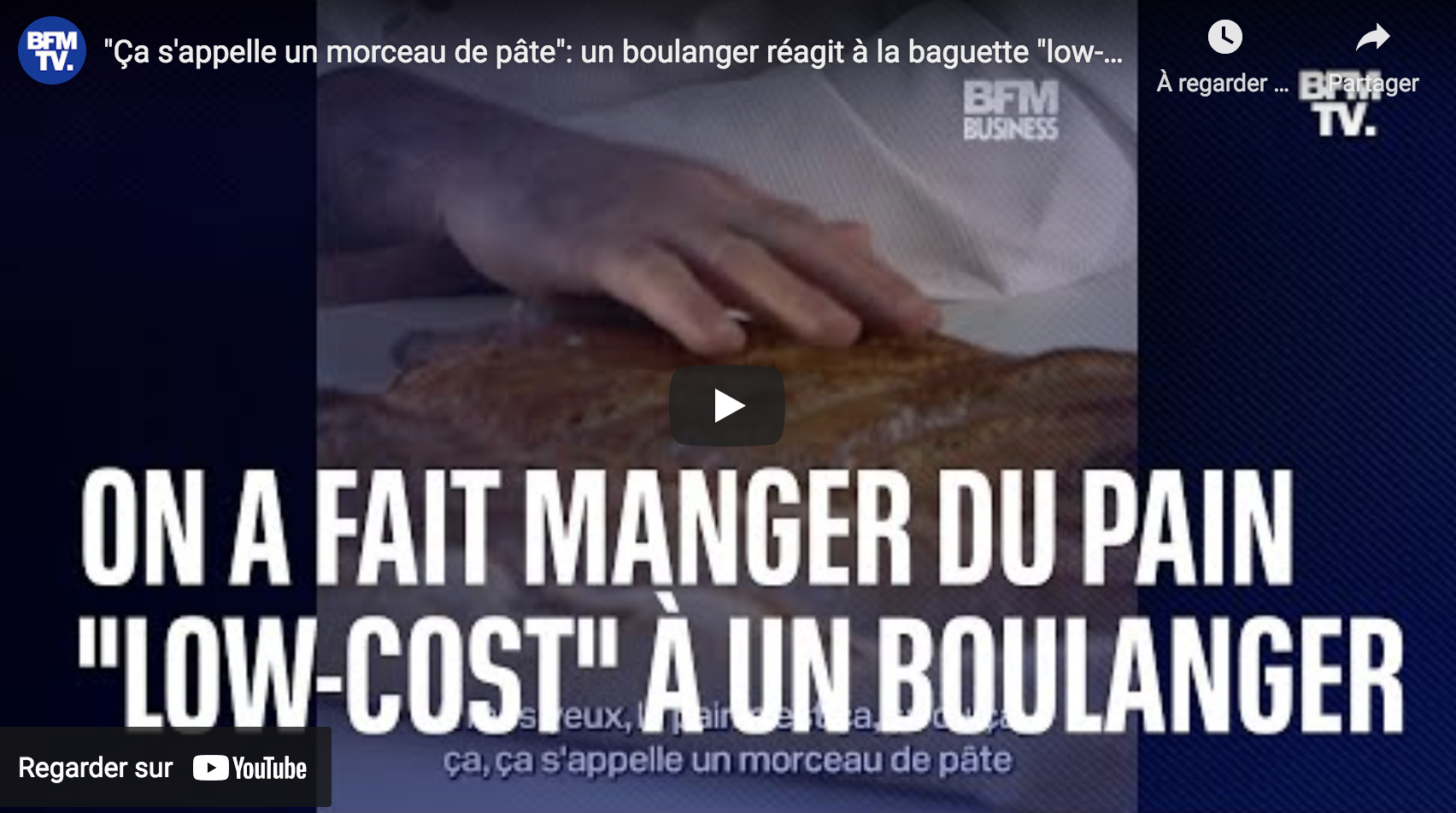 “Ça s’appelle un morceau de pâte”: un boulanger goûte à la baguette “low-cost” de Michel-Édouard Leclerc (VIDÉO)