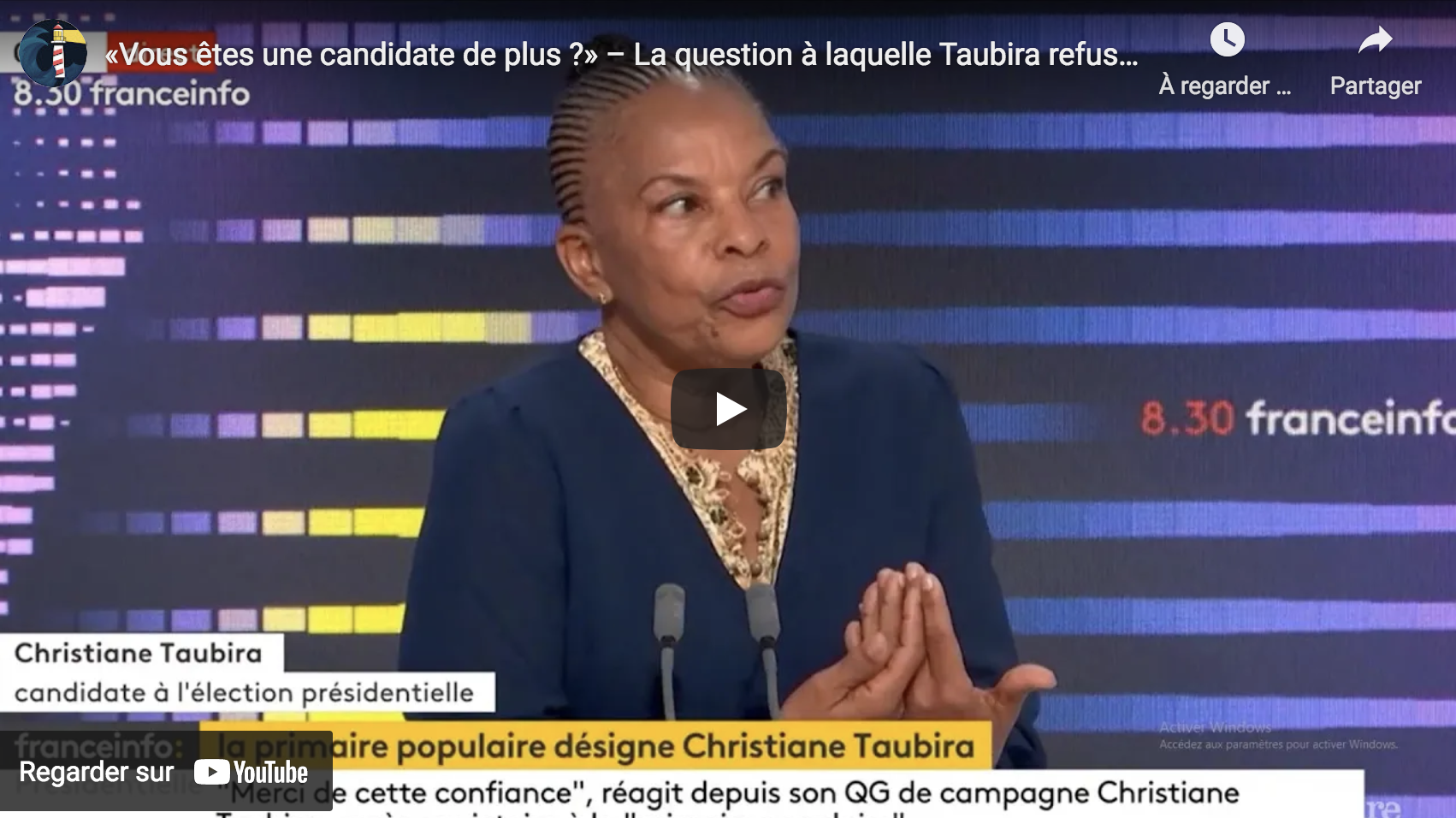 « Vous êtes une candidate de plus ? » La question à laquelle Christiane Taubira refuse de répondre (VIDÉO)
