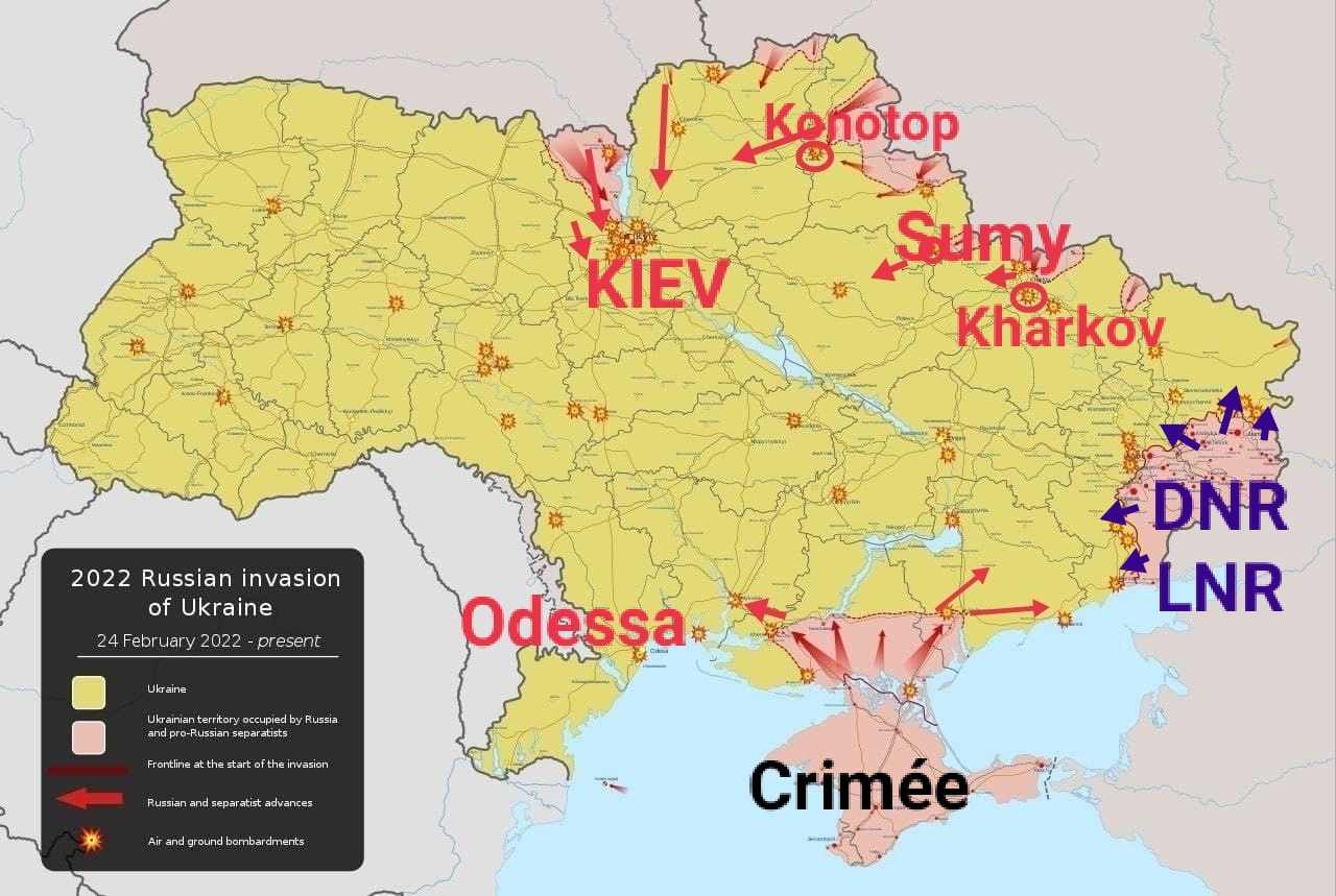 Ukraine : les forces russes et du Donbass continuent leur avancée foudroyante