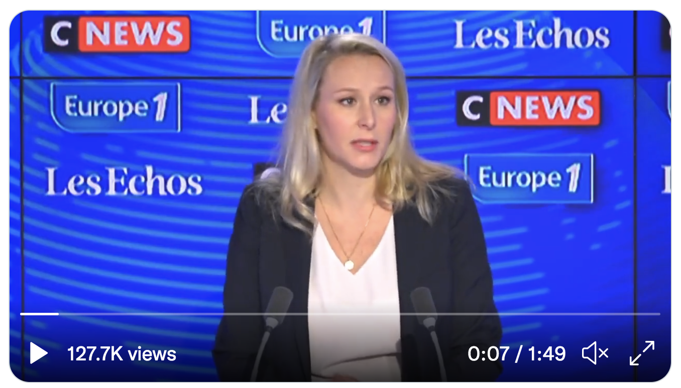 Grand remplacement et islamisation de la France : Marion Maréchal face au déni de Gilles Bornstein sur France Info (VIDÉO)