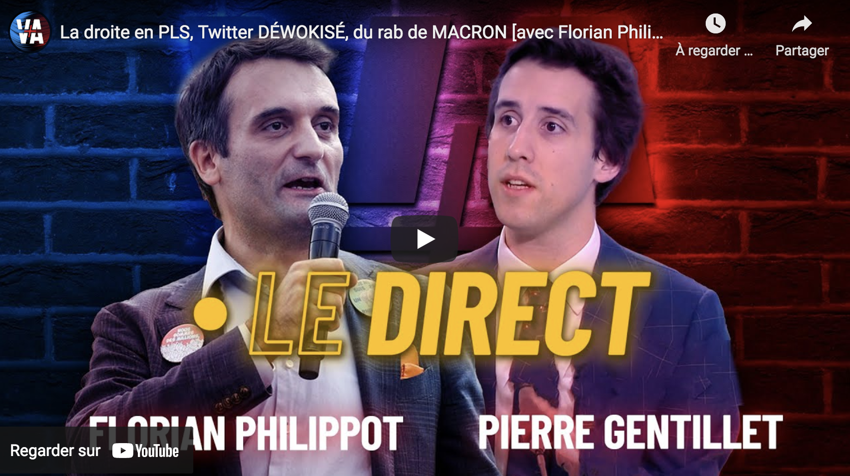 La droite en PLS, Twitter déwokisé, du rab pour Macron [avec Florian Philippot et Pierre Gentillet]