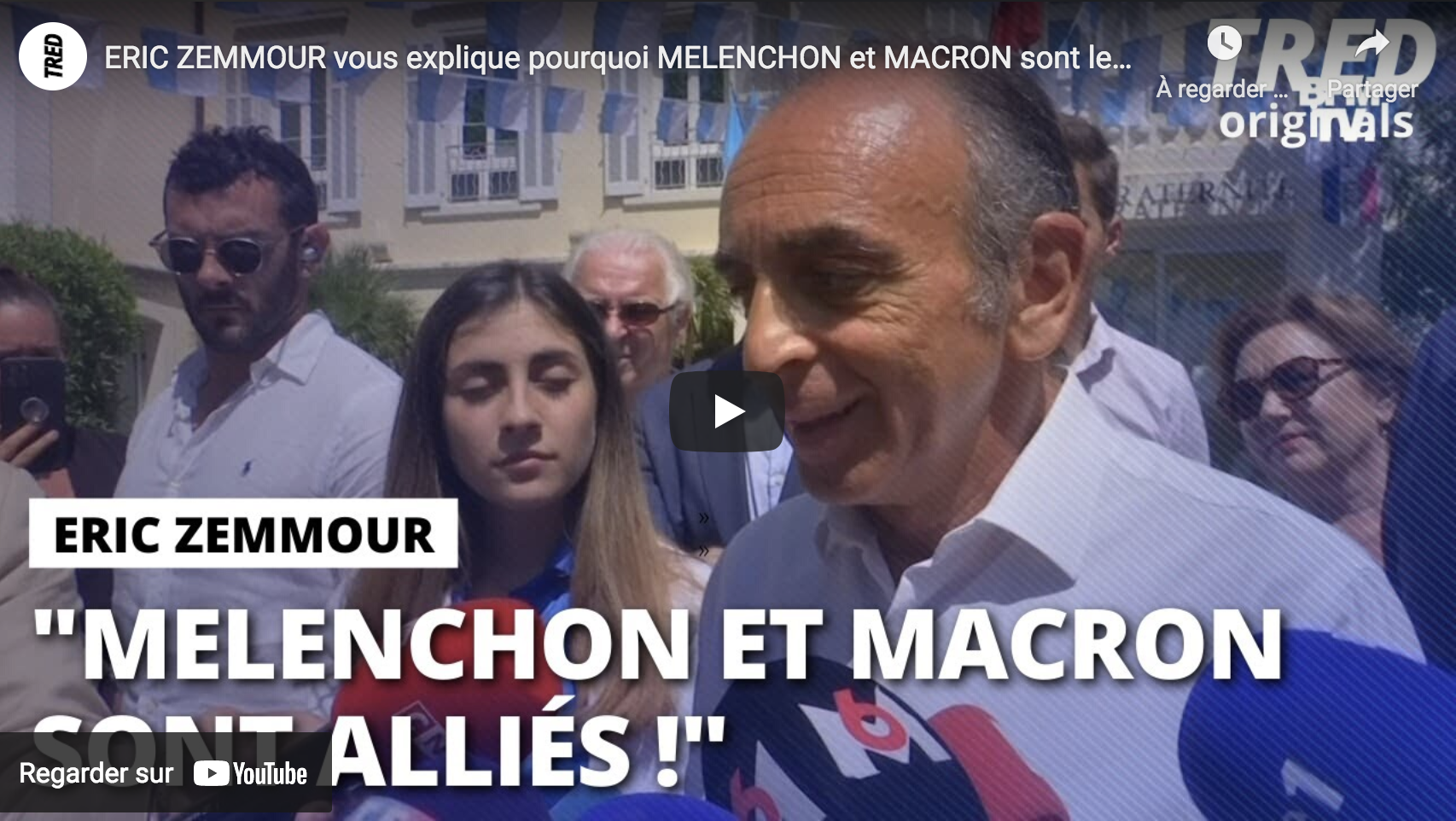 Éric Zemmour nous explique pourquoi Mélenchon et Macron sont en fait alliés (VIDÉO)