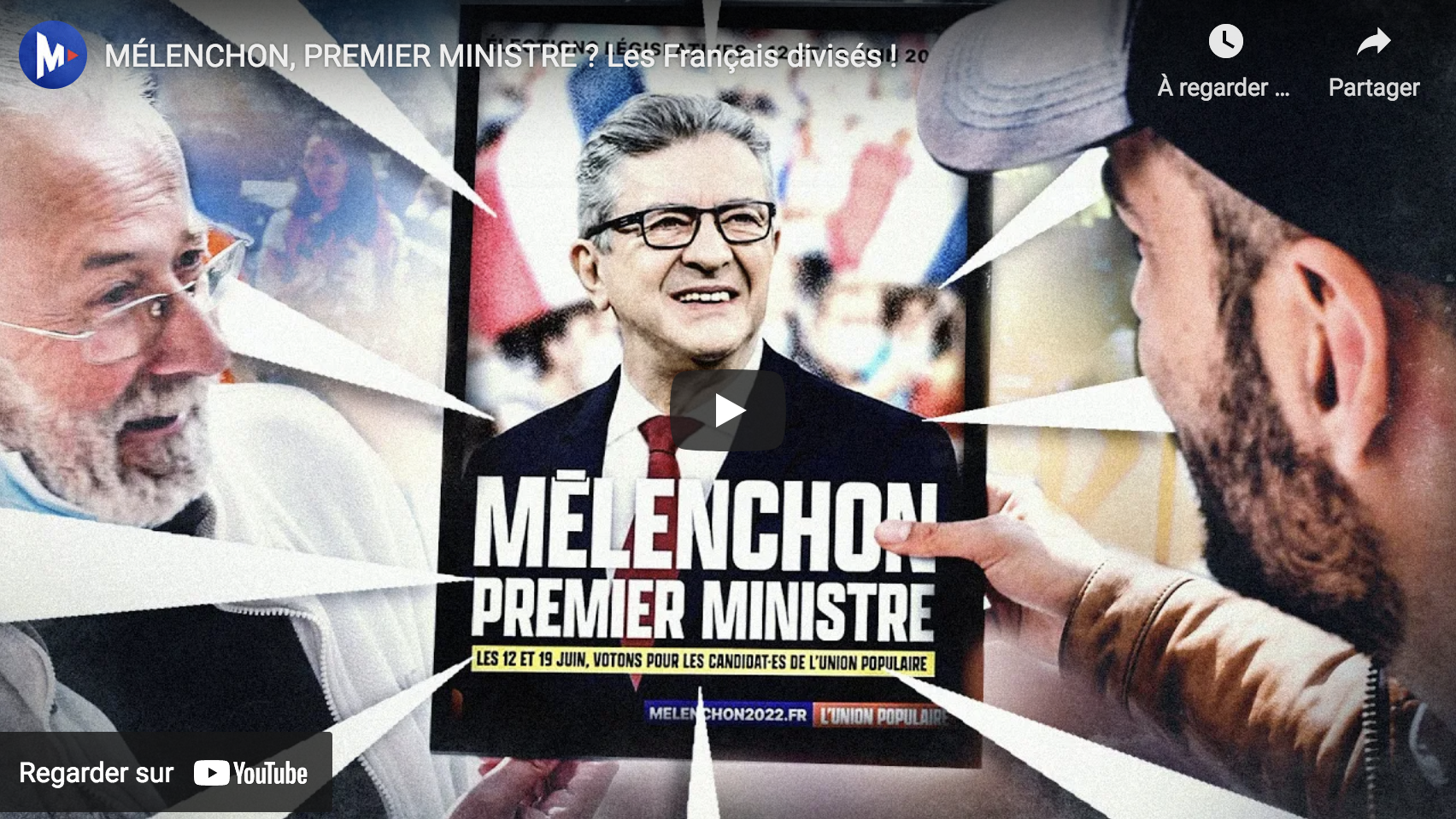 Jean-Luc Mélenchon, Premier ministre ? Les Français divisés (Le Média pour Tous)