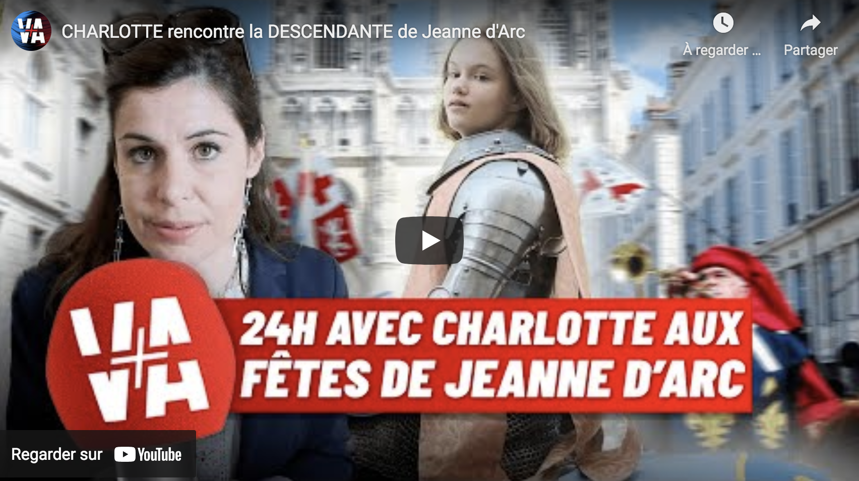 Charlotte d’Ornellas rencontre la descendante du frère de Jeanne d’Arc (VIDÉO)