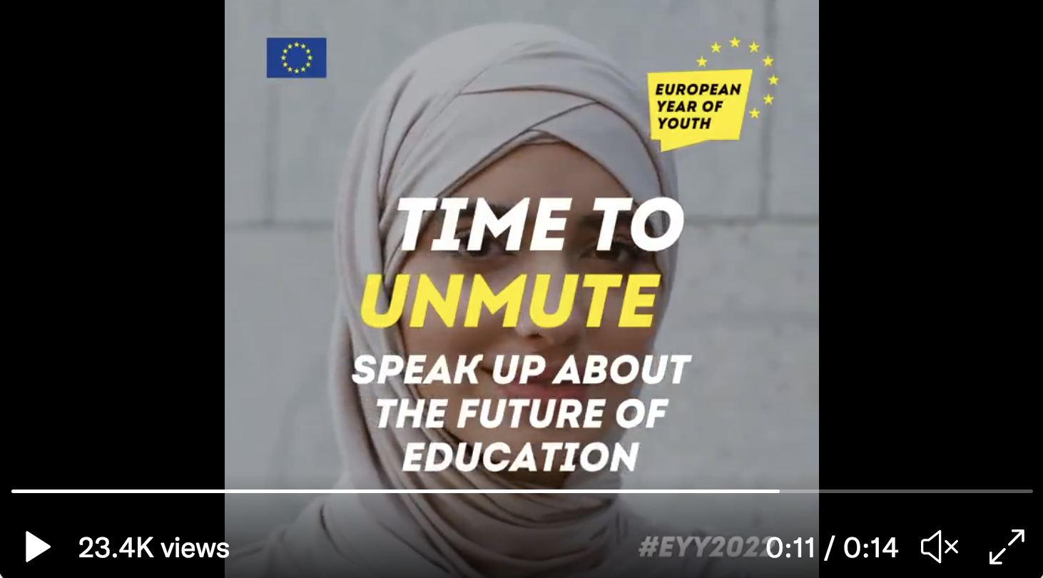 Année européenne de la jeunesse : l’Union européenne met en scène une jeune femme voilée pour “parler de l’avenir” (VIDÉO)