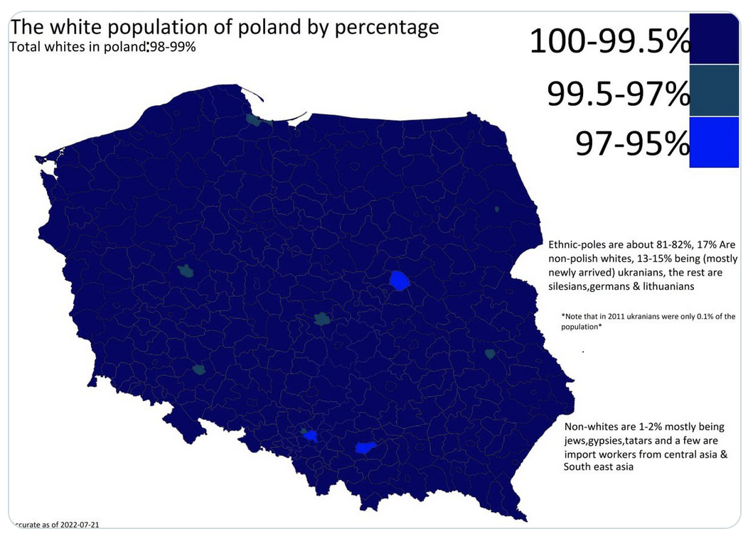 La Pologne pas encore grand remplacée