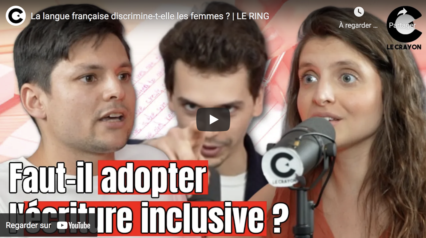 La langue française discrimine-t-elle les femmes ? Ralph Müller VS la féministe extrémiste Typhaine D (DÉBAT)