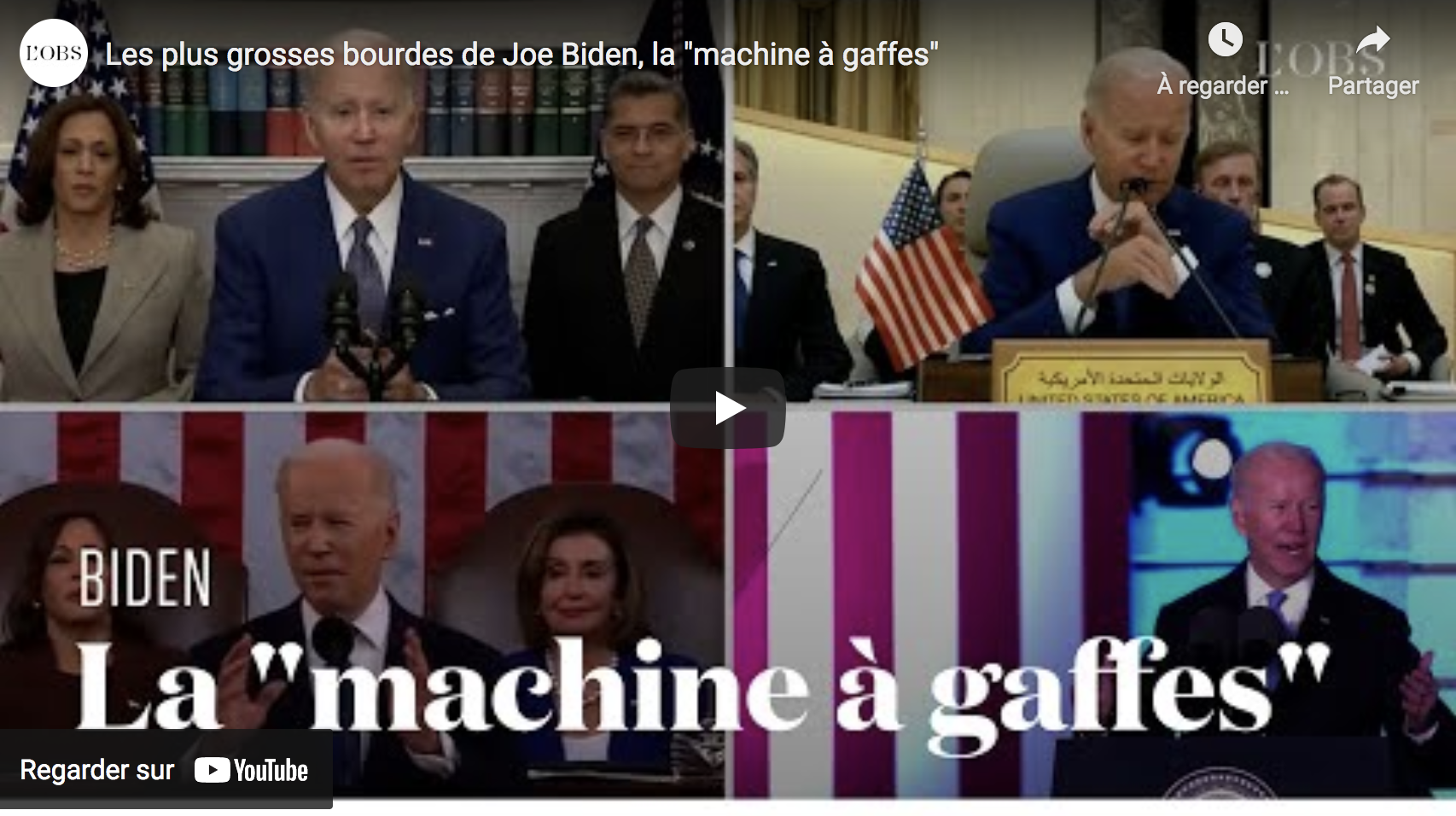 Les plus grosses bourdes de Joe Biden, la “machine à gaffes” (VIDÉO)