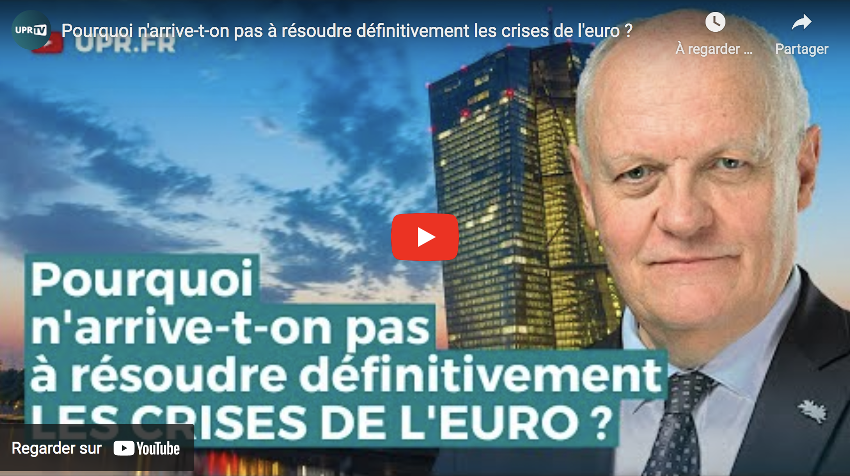 Pourquoi n’arrive-t-on pas à résoudre définitivement les crises de l’euro ? (François Asselineau)