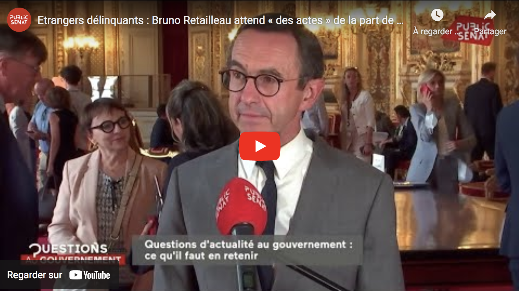 Étrangers délinquants : Bruno Retailleau attend « des actes » de la part de Gérald Darmanin (VIDÉO)