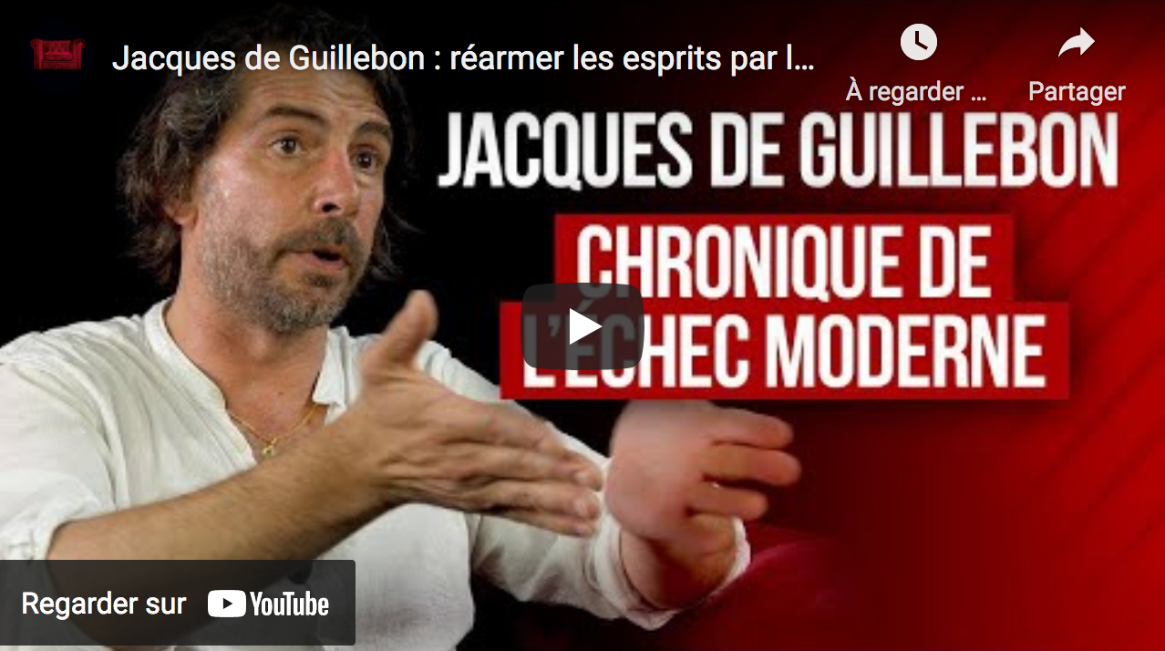 Jacques de Guillebon : réarmer les esprits par la foi ? Chronique de l’échec moderne (ENTRETIEN)