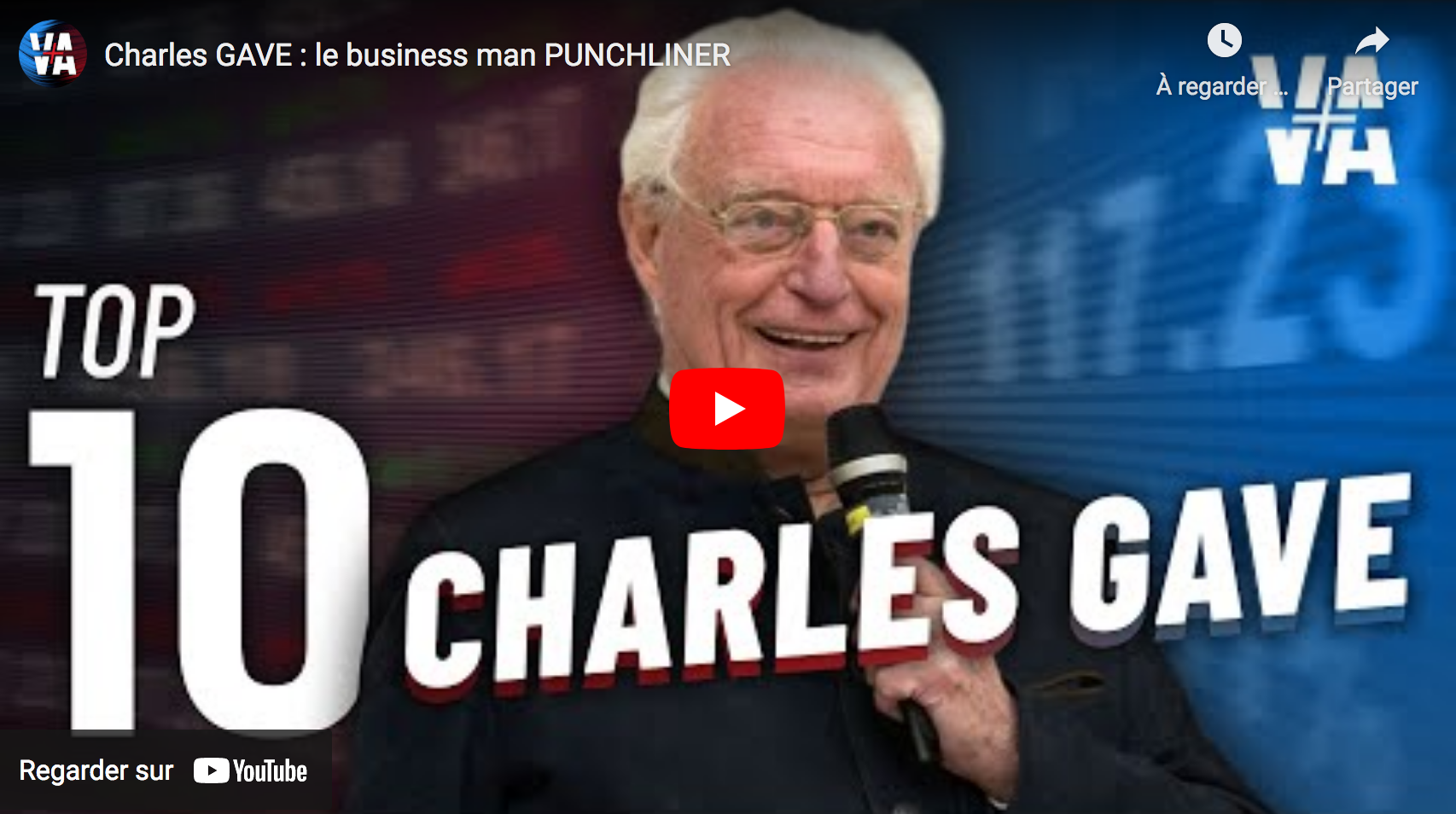 Charles Gave : le business man punchliner (VIDÉO)