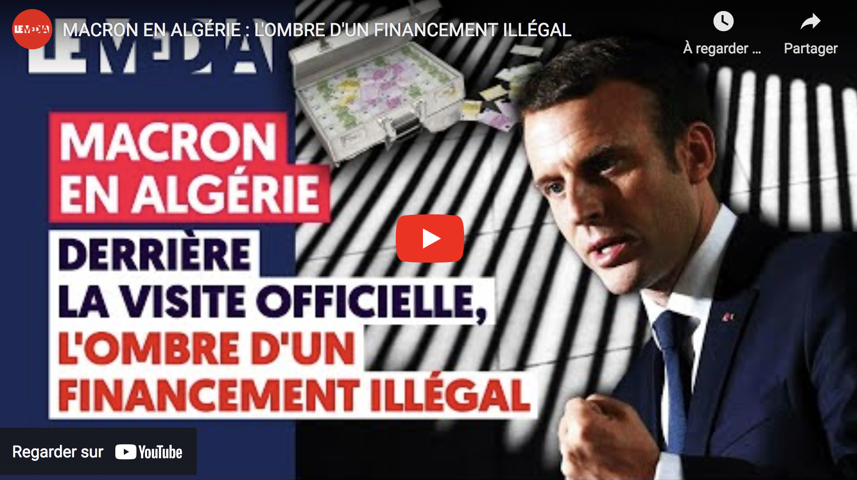 Emmanuel Macron en Algérie : L’ombre d’un financement illégal (VIDÉO)