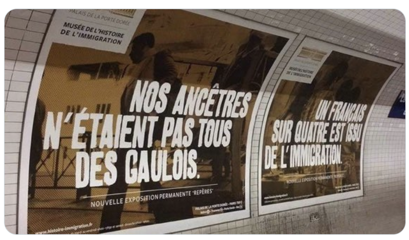 Le musée de l’histoire de l’immigration fait de la propagande immigrationniste en toute impunité dans le métro parisien (PHOTO)