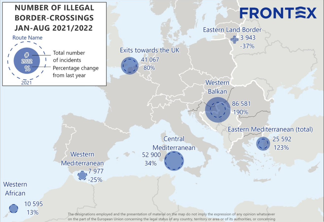 Invasion immigrée de l’Europe : il n’y avait pas eu autant de migrants clandestins forçant nos frontières depuis 2016…