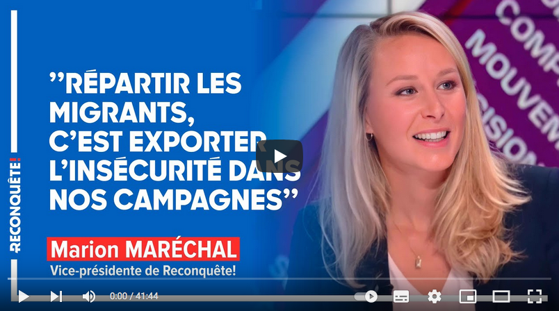 Marion Maréchal : “Répartir les migrants, c’est exporter l’insécurité dans nos campagnes” (VIDÉO)